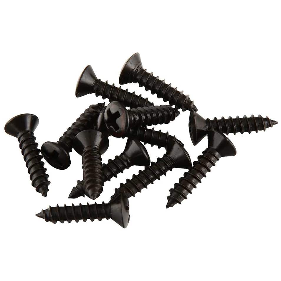 Fender - Fender Pickguard Screws Black - 12 Pack