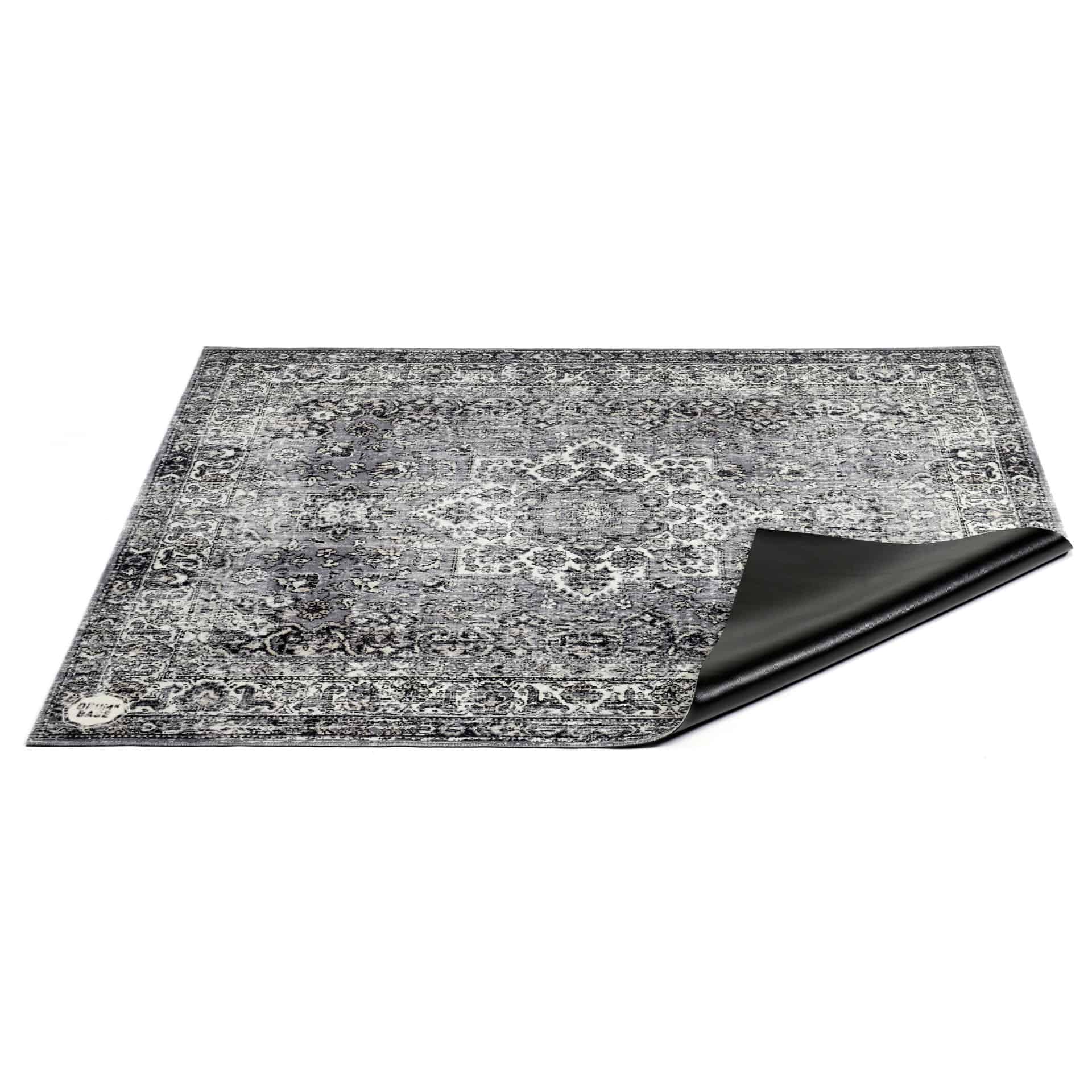 DRUMnBASE 185 x 160 cm Grey Vintage Persian Drum Mat 2