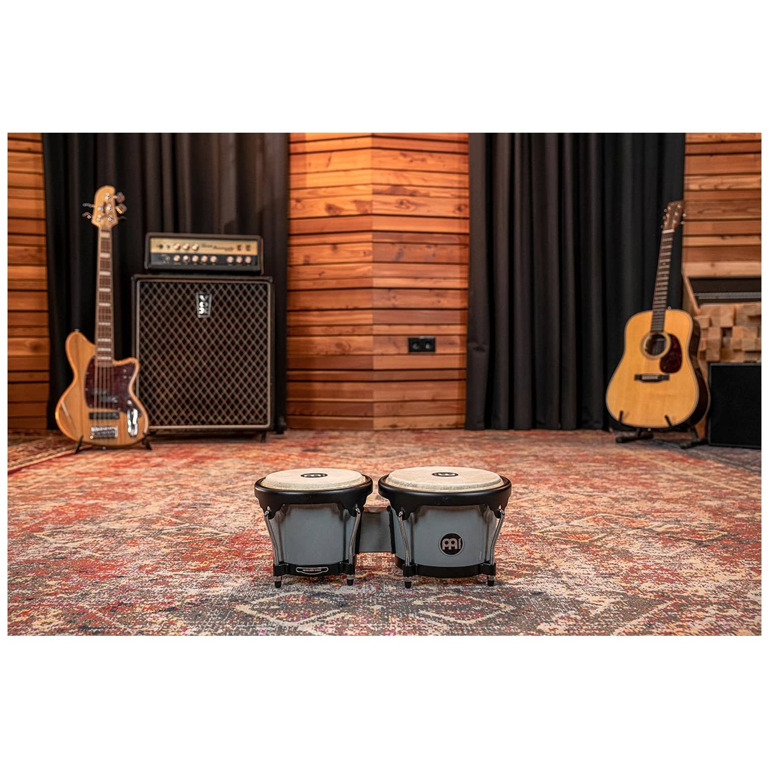 Meinl Percussion - Meinl Percussion HB50UG Journey Series Bongo, Ultimate Gray - 10