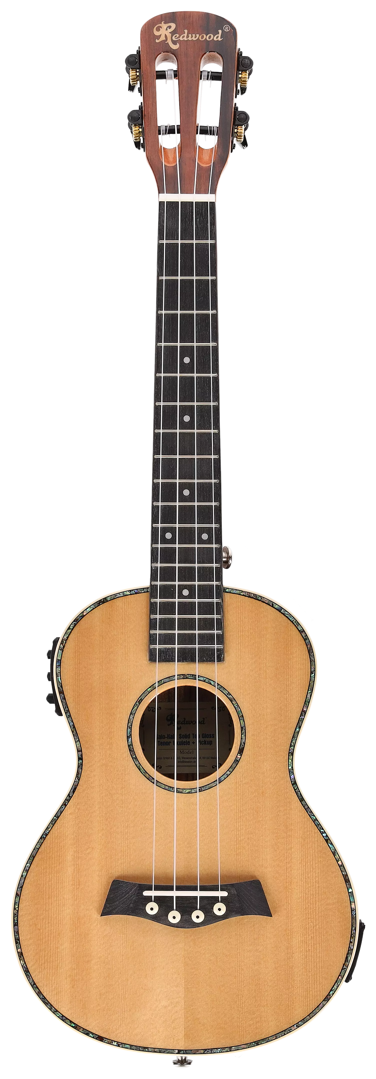 Redwood Halo-Halo Tenor Ukulele Solid Top Gloss + Pickup