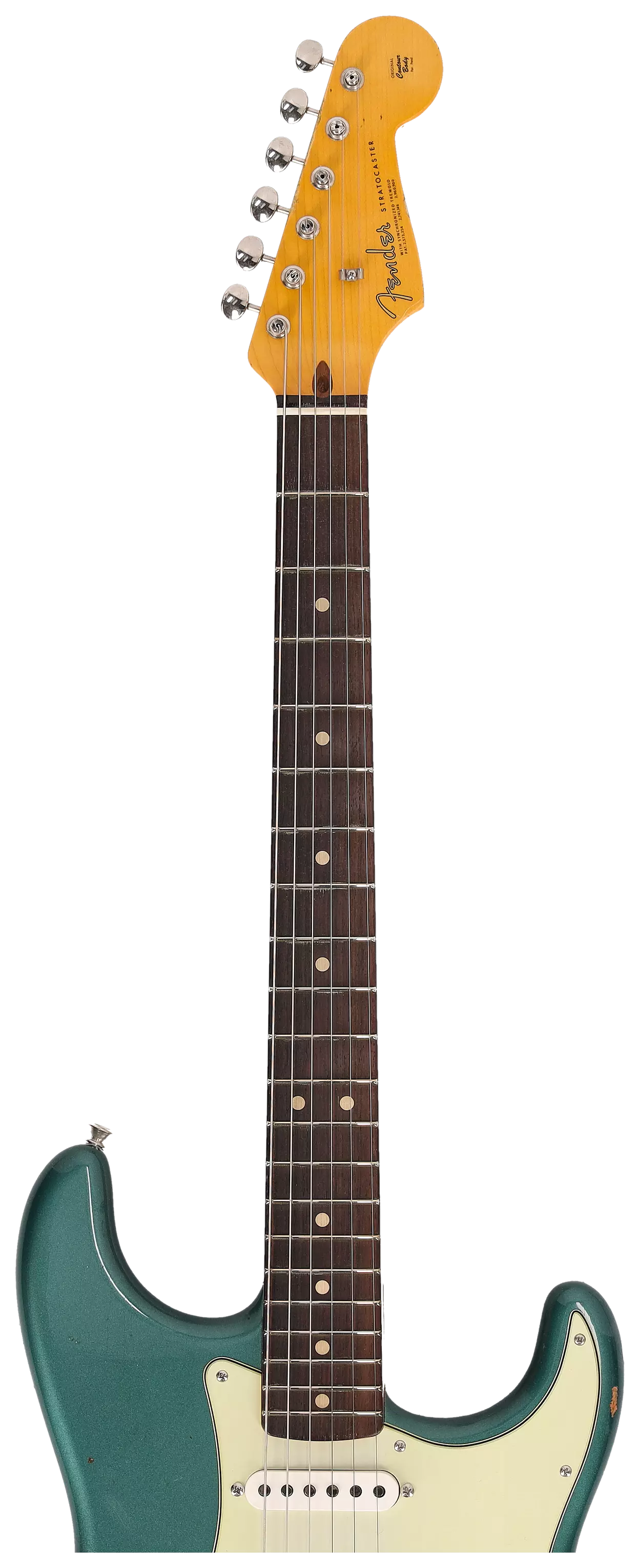 Fender Custom Shop 1963 Stratocaster Relic Aged Sherwood Green Metallic #1 11