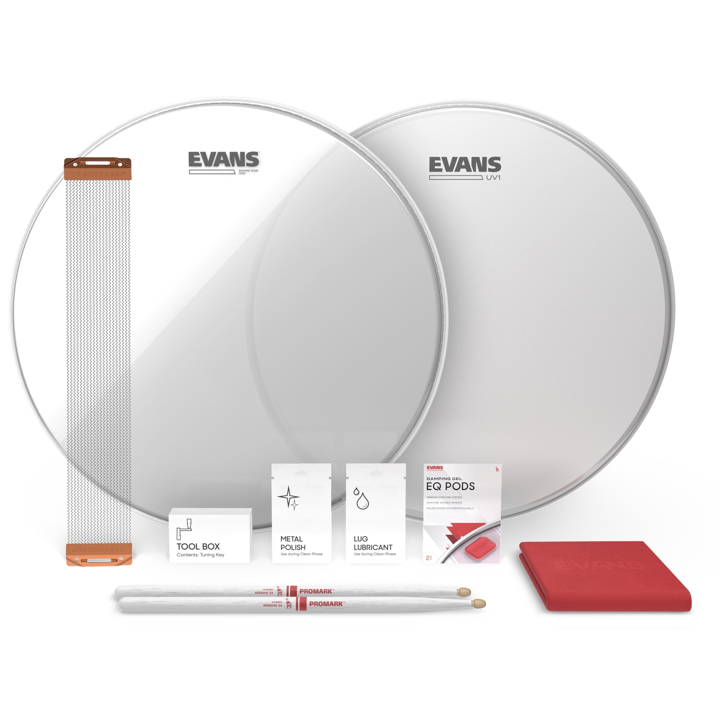 Image of Evans estuk 14uv1 1  evans snare tune up kit uv1  14 zoll 12000021 0