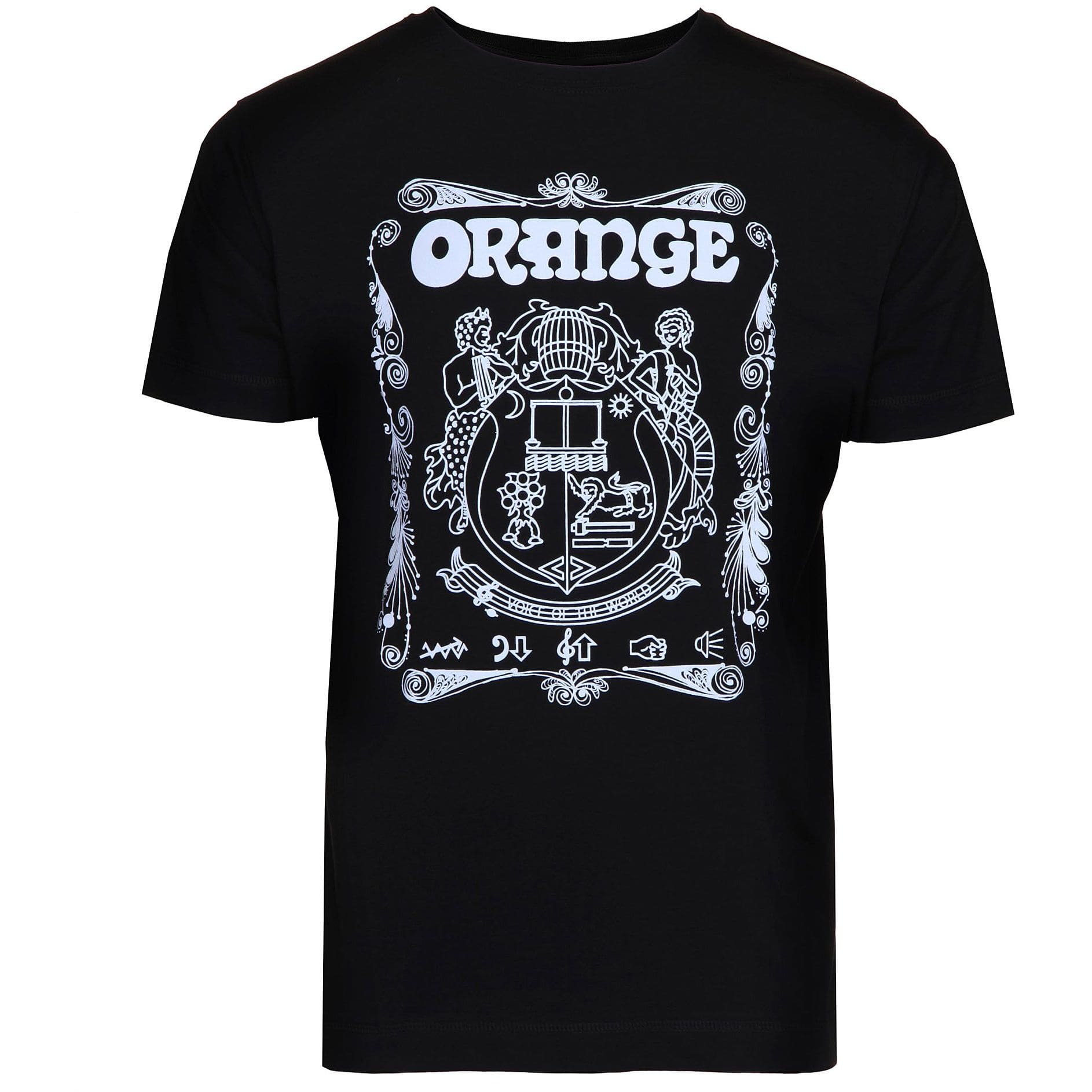 Orange T-Shirt Crest BLK XXL