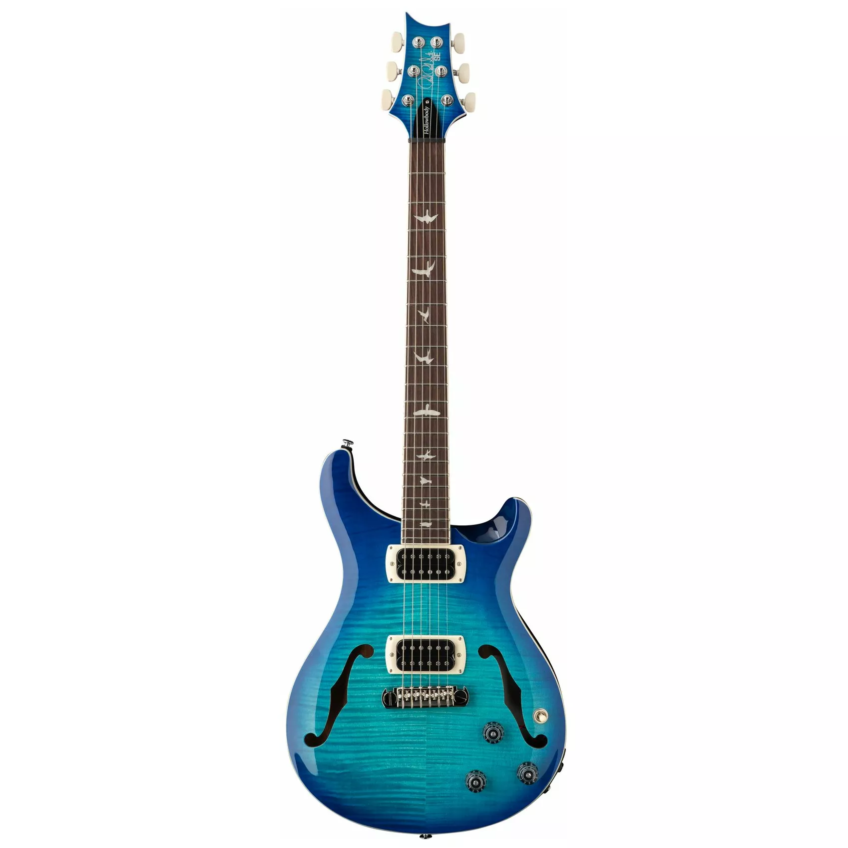 PRS SE Flat Back Hollowbody I Piezo Lake Blue
