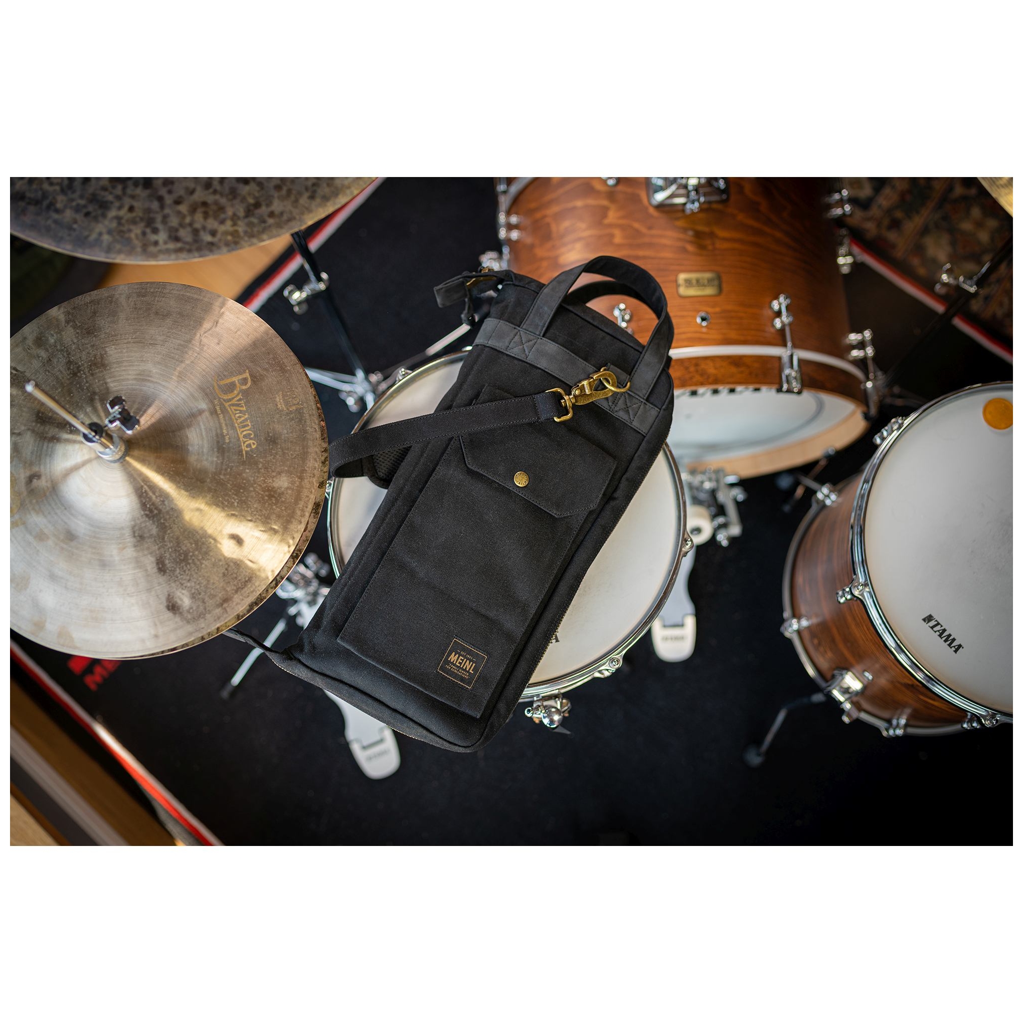 Image of Meinl cymbals mwsbk canvas collection stick bag, classic black 10028397 6