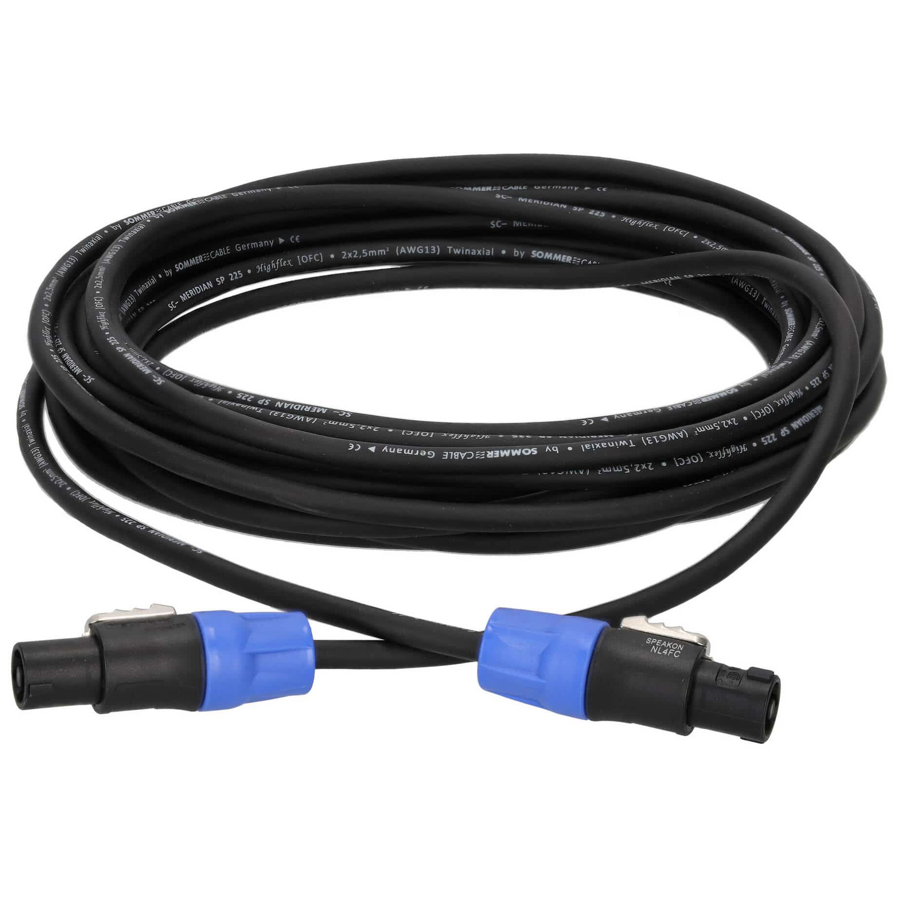 Sommer Cable MEAC-225-1000-SW Twinaxial Meridian Speakon - Speakon 10 Meter 1
