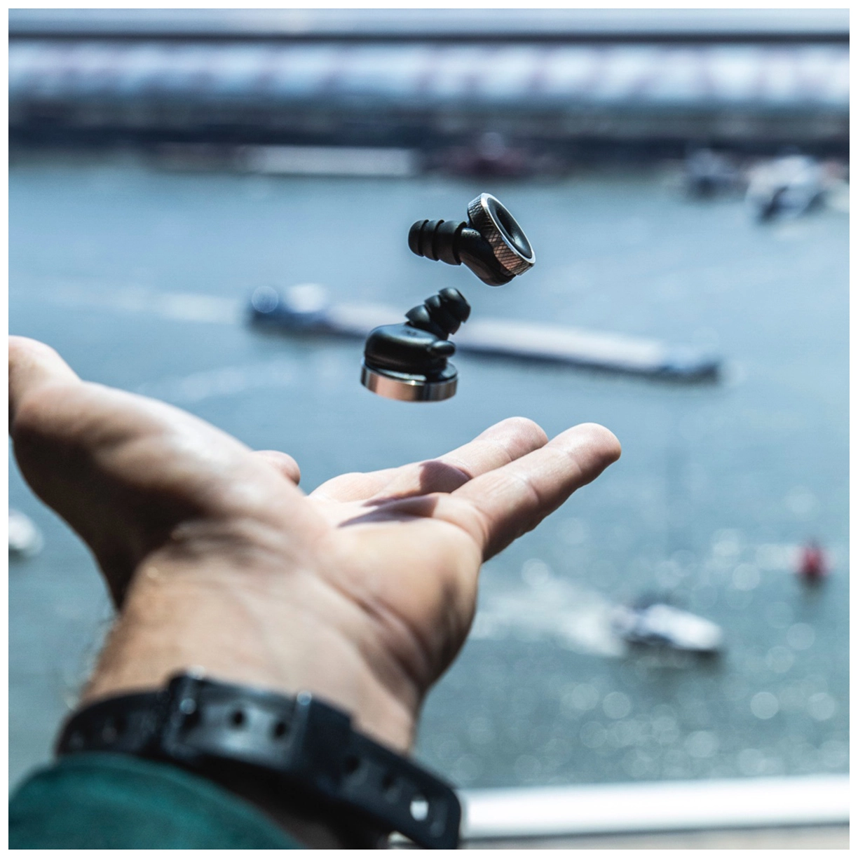  Earplugs Knops Knurled Black 2