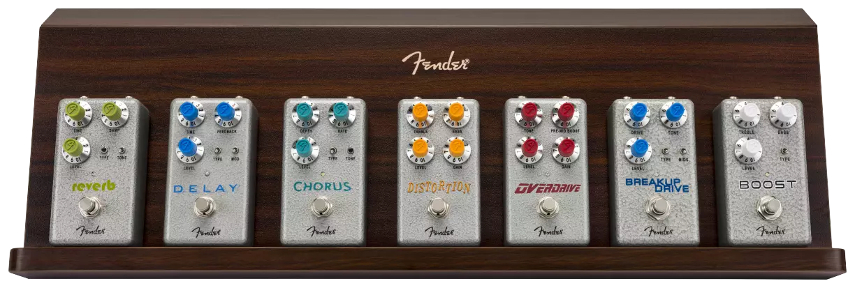 Fender Deluxe Wooden Pedal Shelf 5