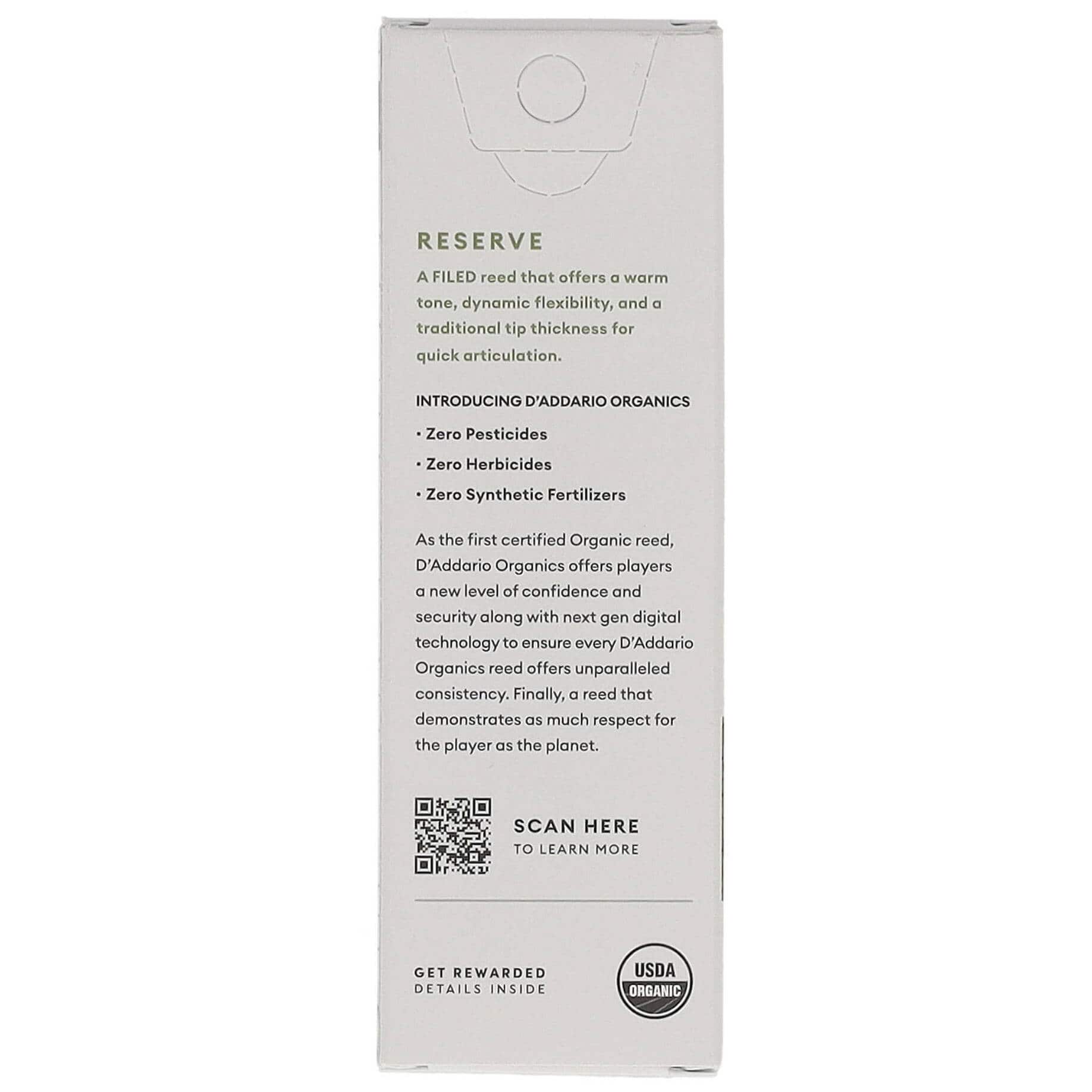 D’Addario Woodwinds Organic Reserve - Baritone Saxophone 3,0+ - 5er Pack 1