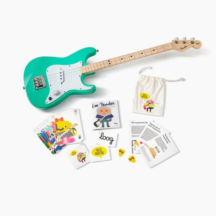  Mini Fender x loog Stratocaster Green 5