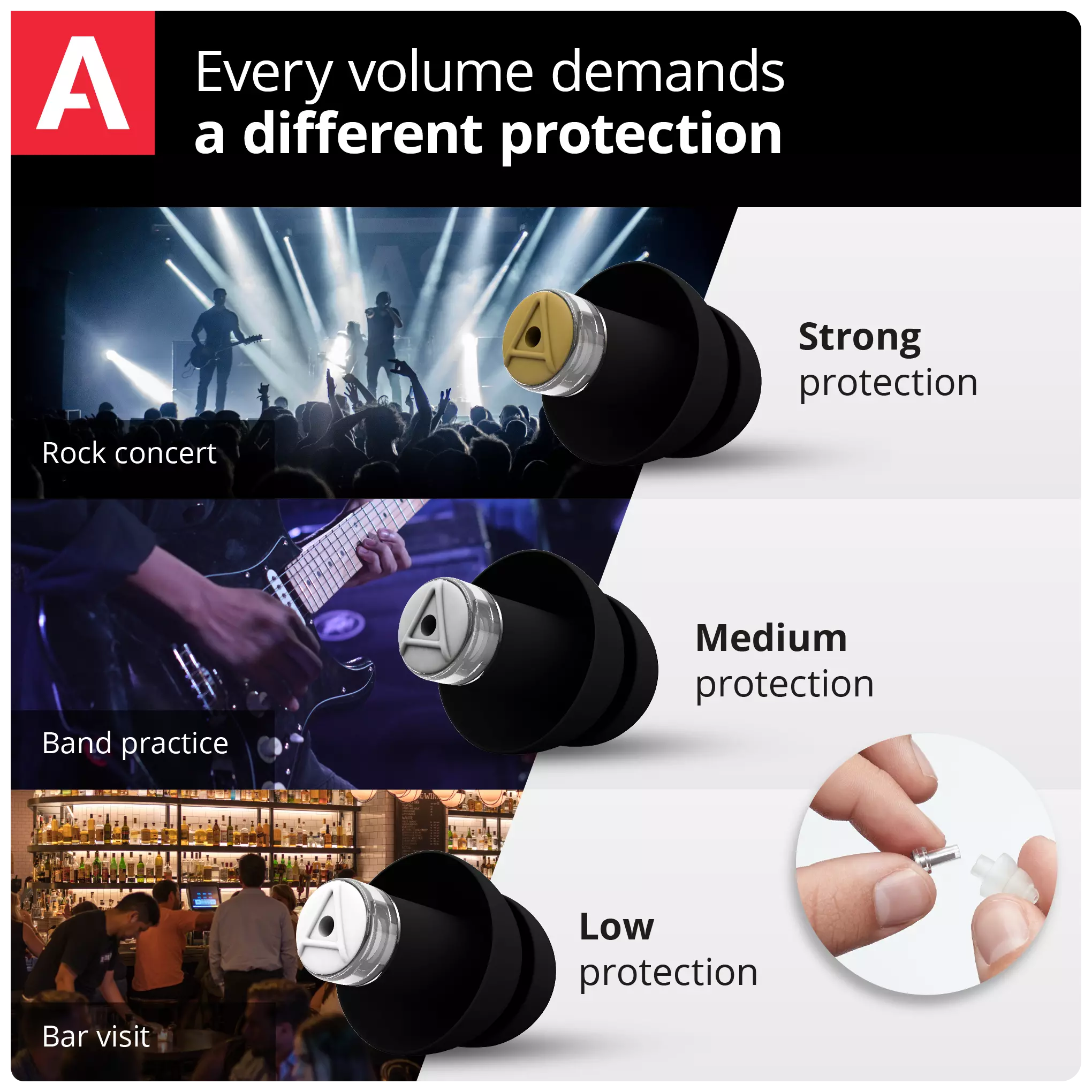 Alpine Hearing Protection MusicSafe Pro Black - Earplugs 5