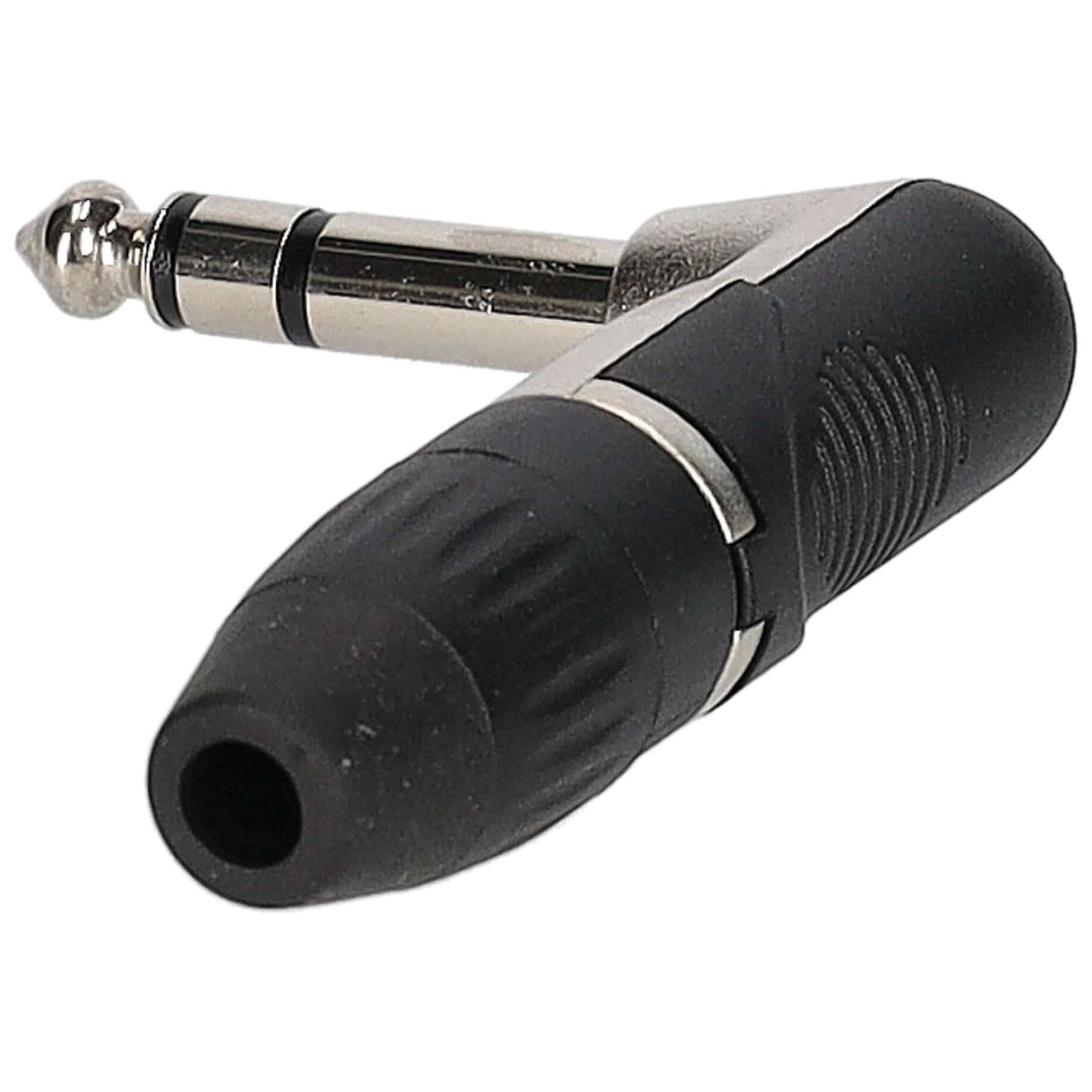 Klang - Klang Klinkenstecker 6,3mm Klinke, male, stereo, Winkel, nickel - 1