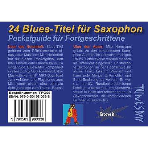 Pocketguide - 24 Blues-Titel für Saxophon 1