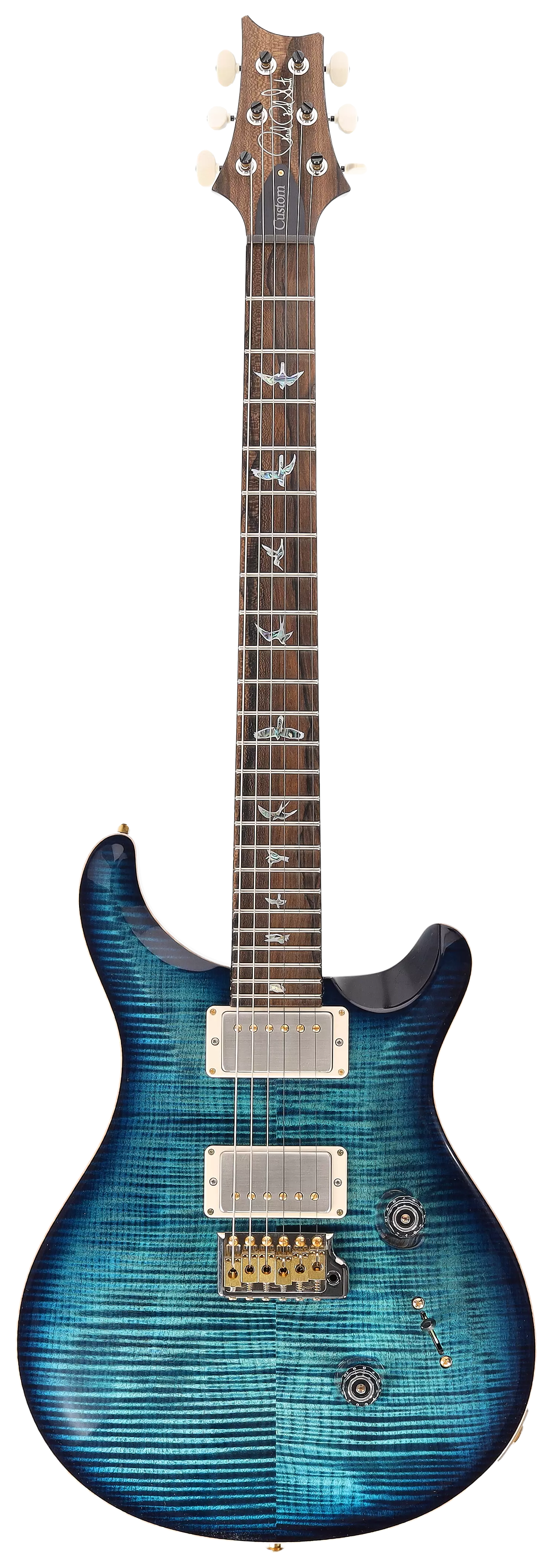 PRS LDT Custom 24 Wood Library Cobalt Blue