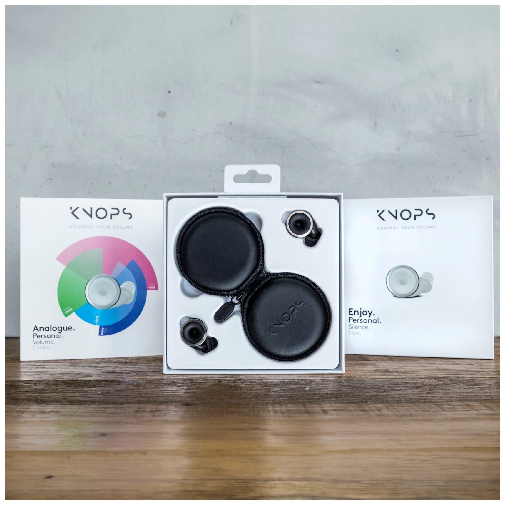  Earplugs Knops Smooth Black 2