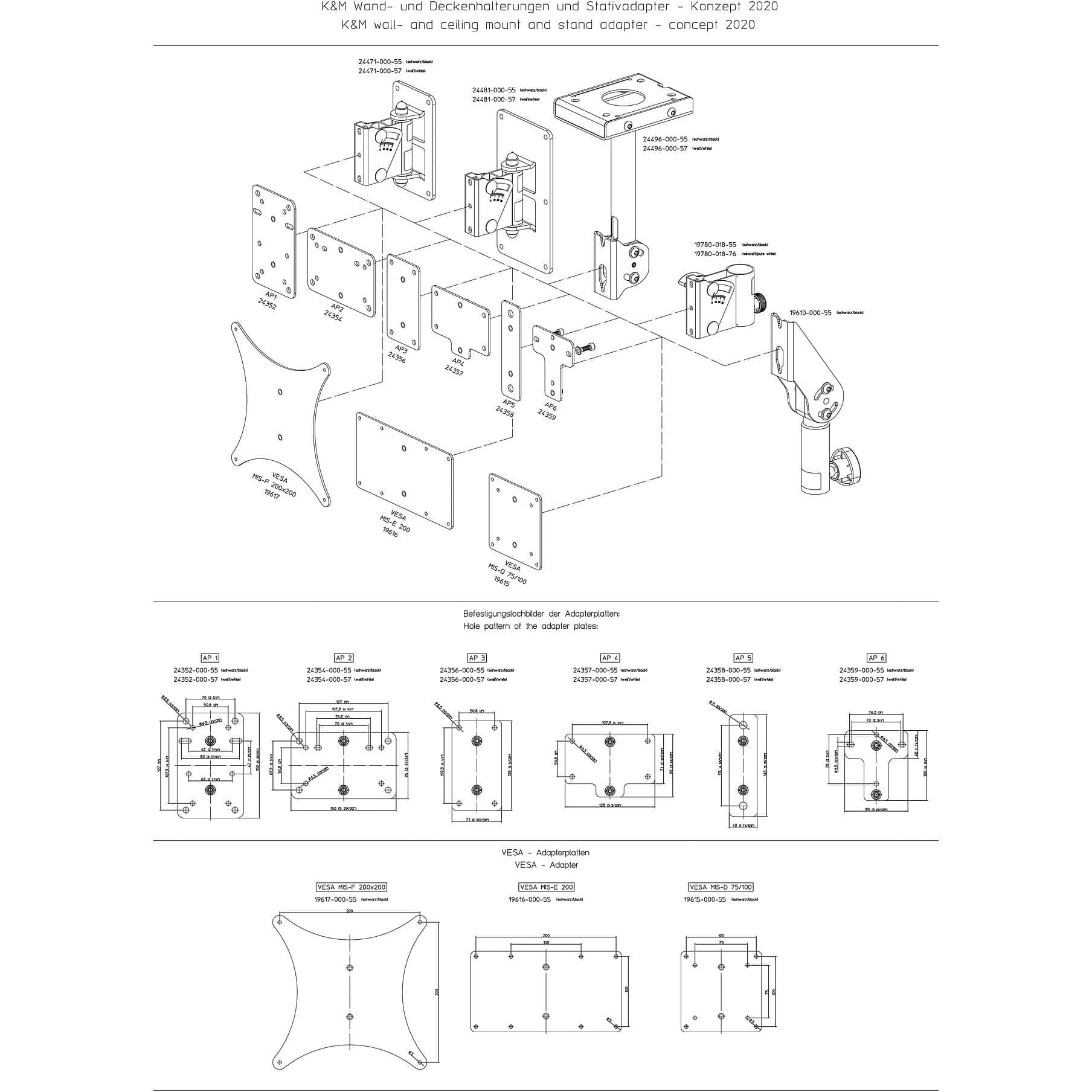 König & Meyer 24352 Adapter panel 1 1