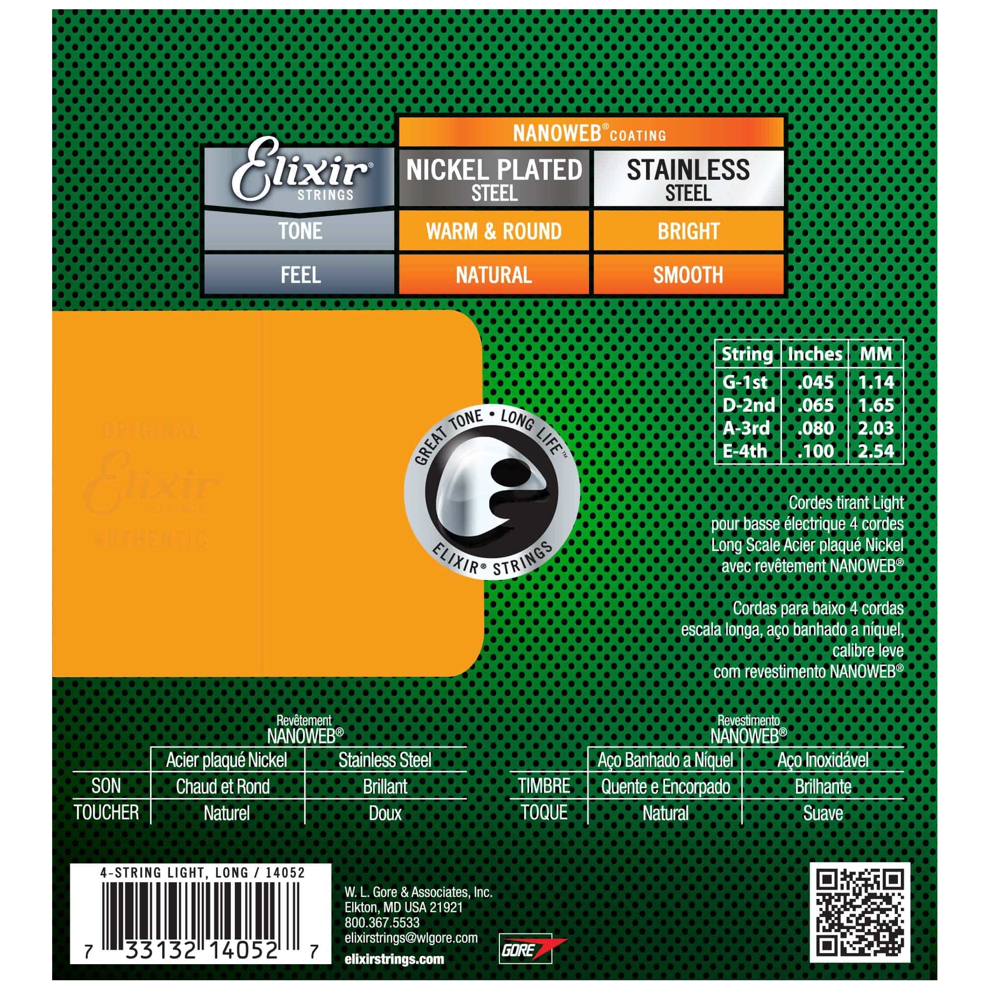 Elixir - Elixir 14052 Nanoweb Light E-Bass - 1