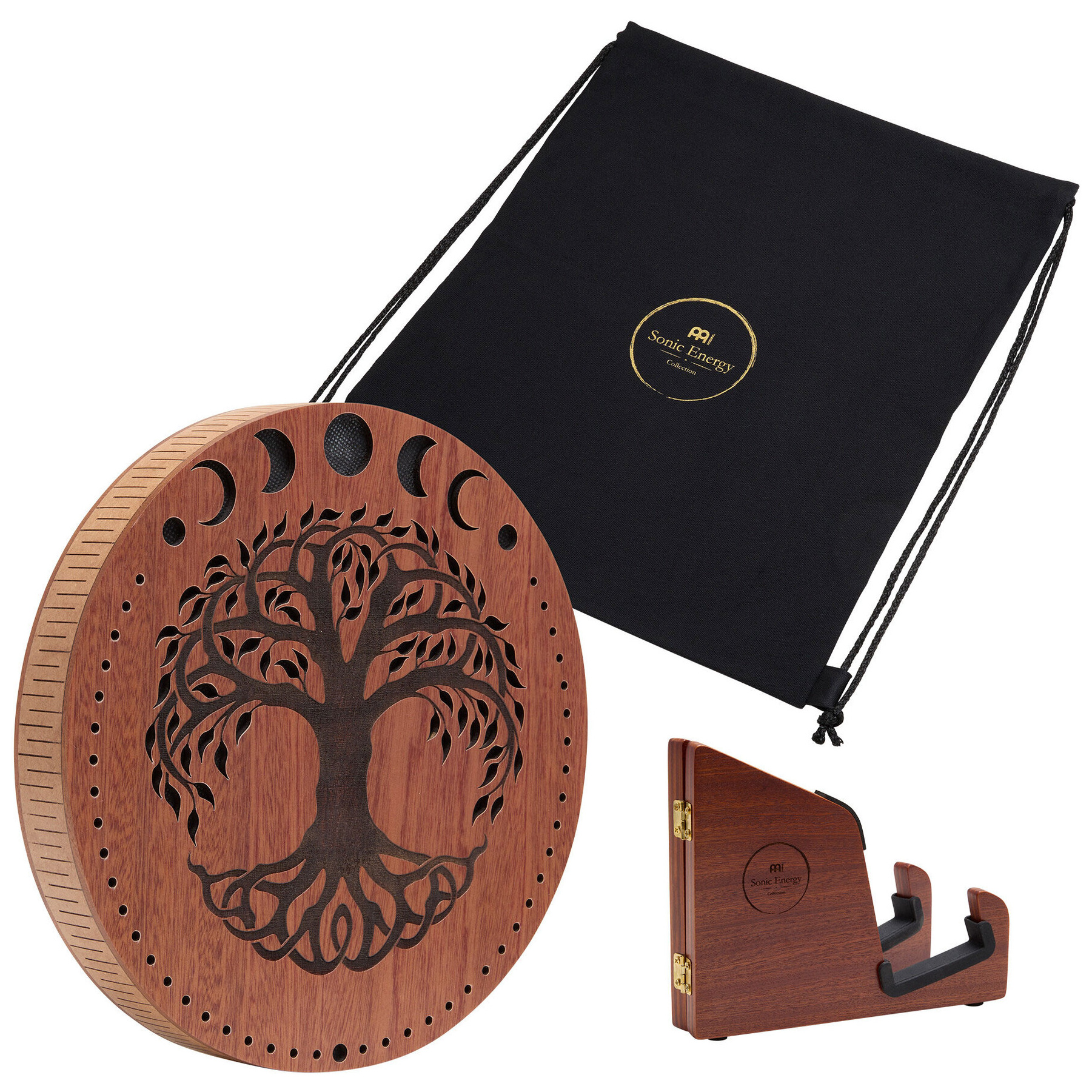 Meinl Cymbals RDS10MTOL Raindisk 10" Moon Phases & Tree of Life Carving 2