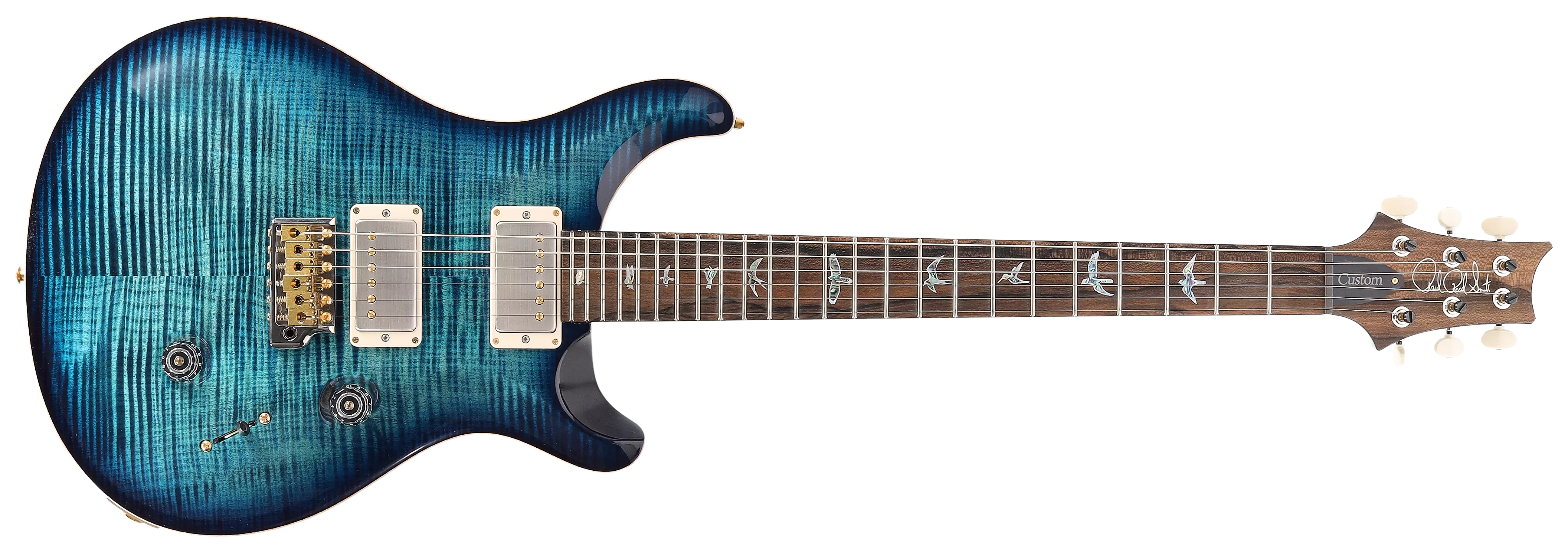 PRS LDT Custom 24 Wood Library Cobalt Blue 1