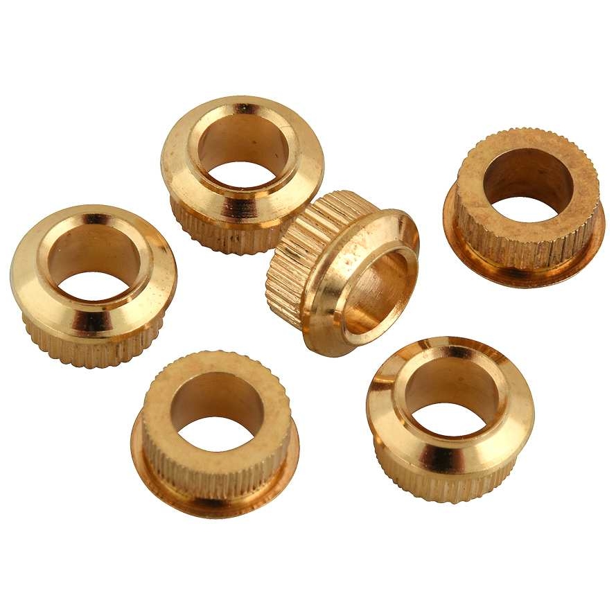 Kluson - Kluson MB05G Adapterhülsen für Gitarrenmechaniken 6,3 mm Gold