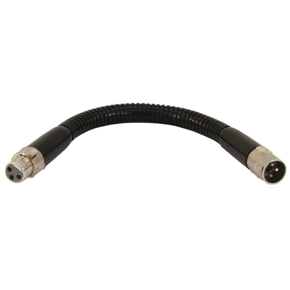 Omnitronic Schwanenhals schwarz XLR/XLR, 47cm 1