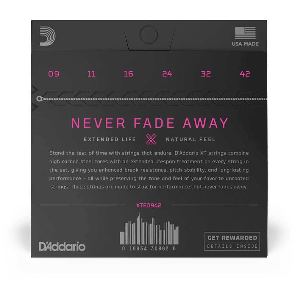 D’Addario - D’Addario XTE0942 - XT Electric Nickel Plated Steel 09-42 - 2