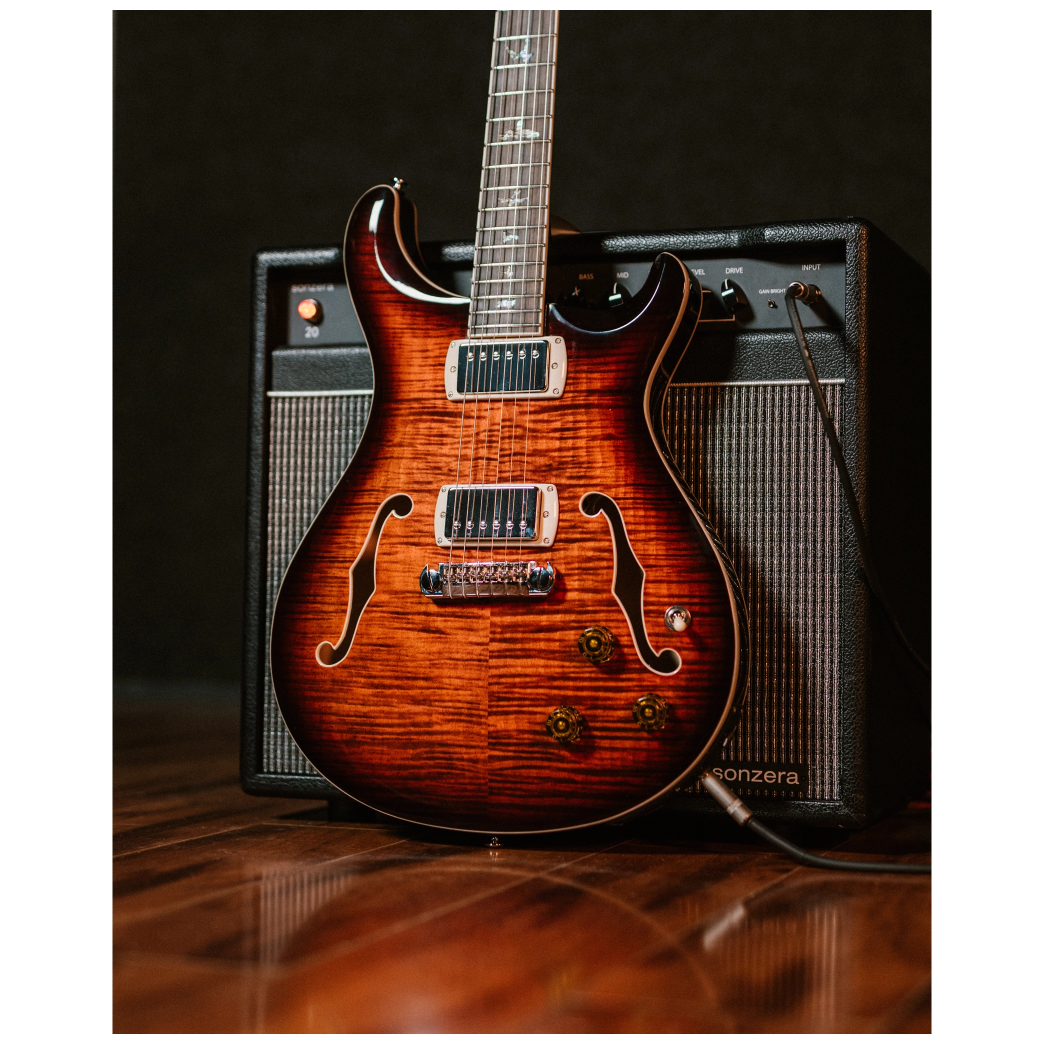 PRS SE Hollowbody II Piezo OB 6