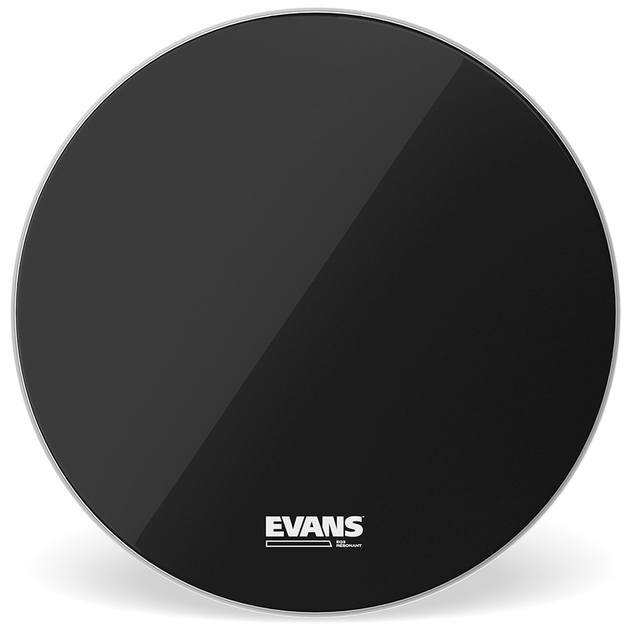 Evans BD24RB-NP - EQ3 Resonant Black Bass Drum Head, No  Port, 24 Zoll