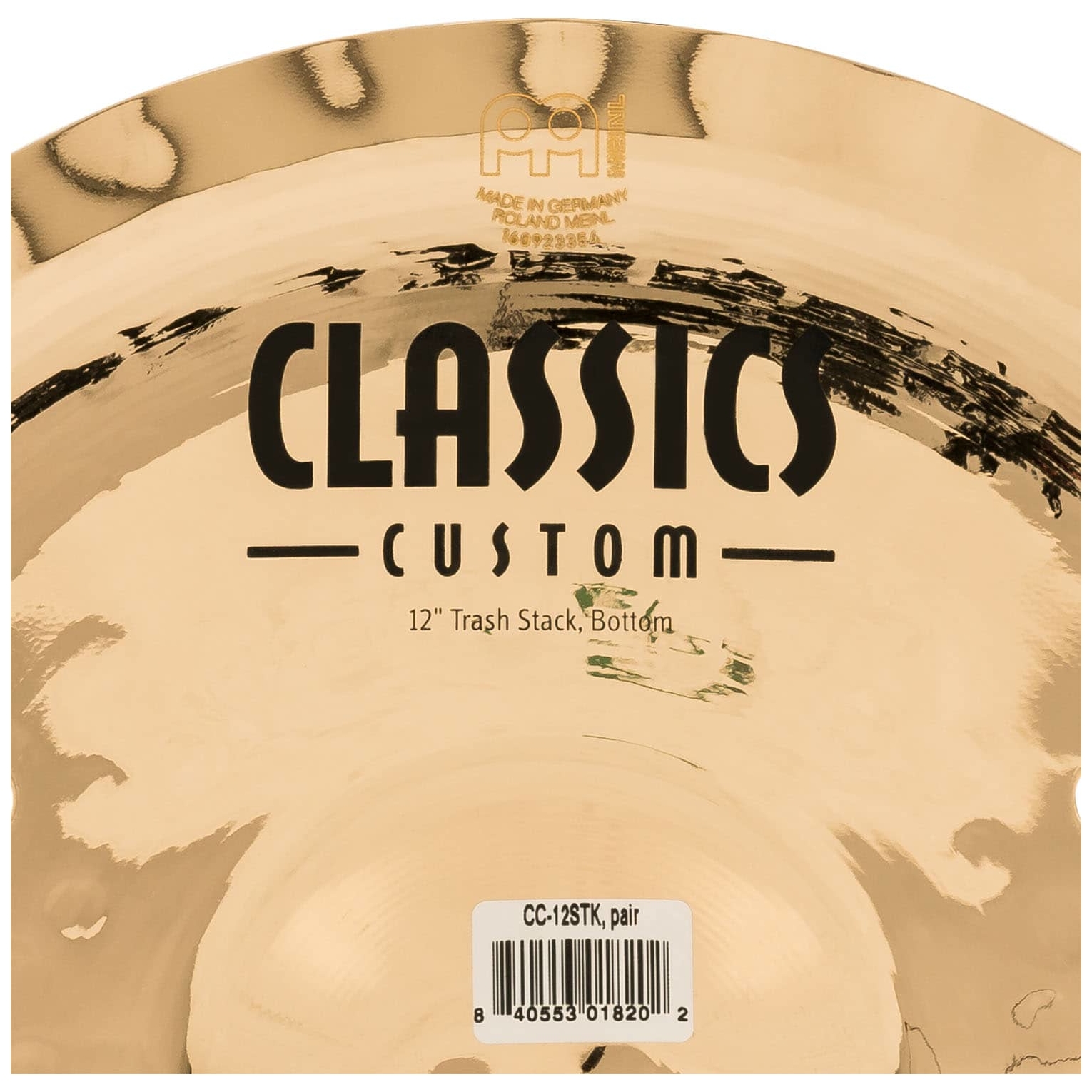 Meinl Cymbals - Meinl Cymbals CC-12STK - 12 Classics Custom Brilliant Trash Stack - 9