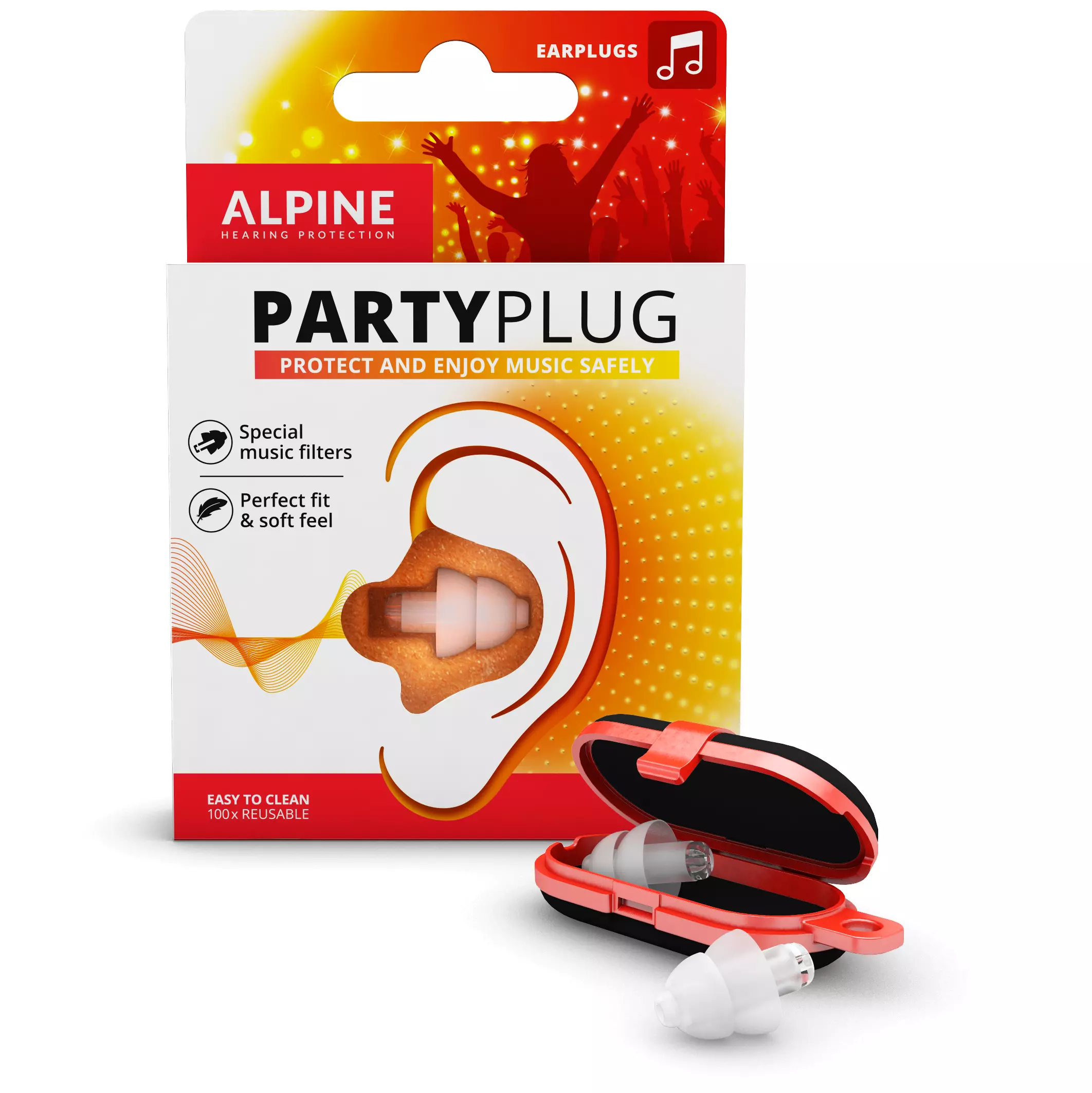 Alpine Hearing Protection PartyPlug Transparent - Earplugs 3
