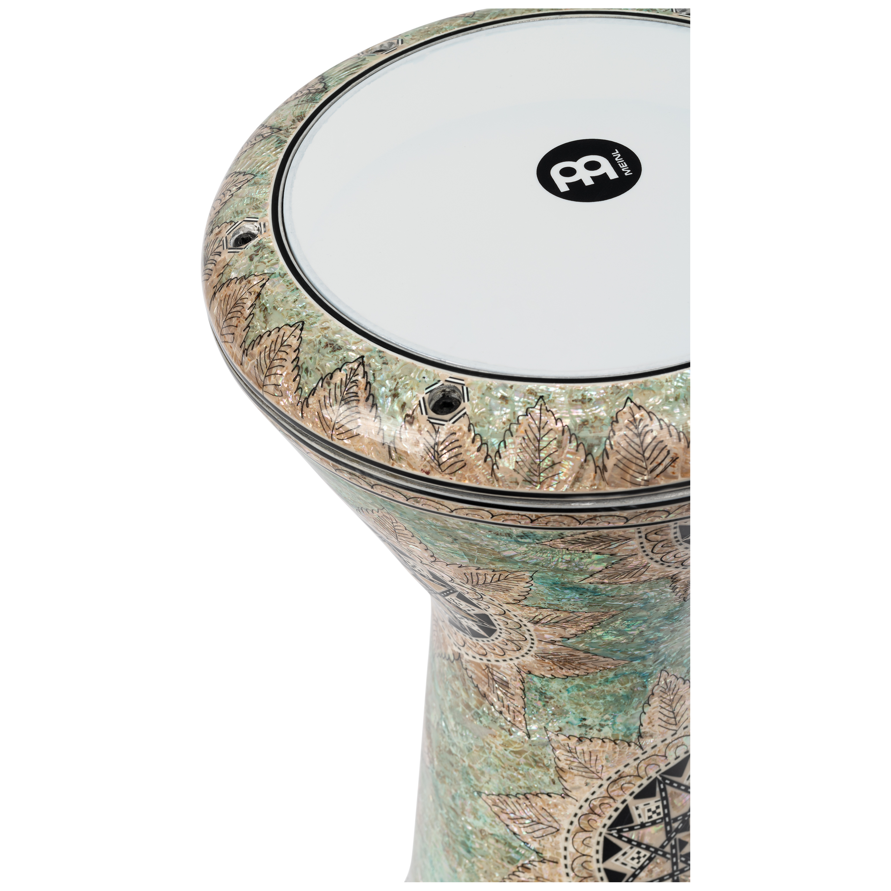 Meinl Percussion AEED4 - Doumbek 9", White Pearl, Mosaik Queen 2
