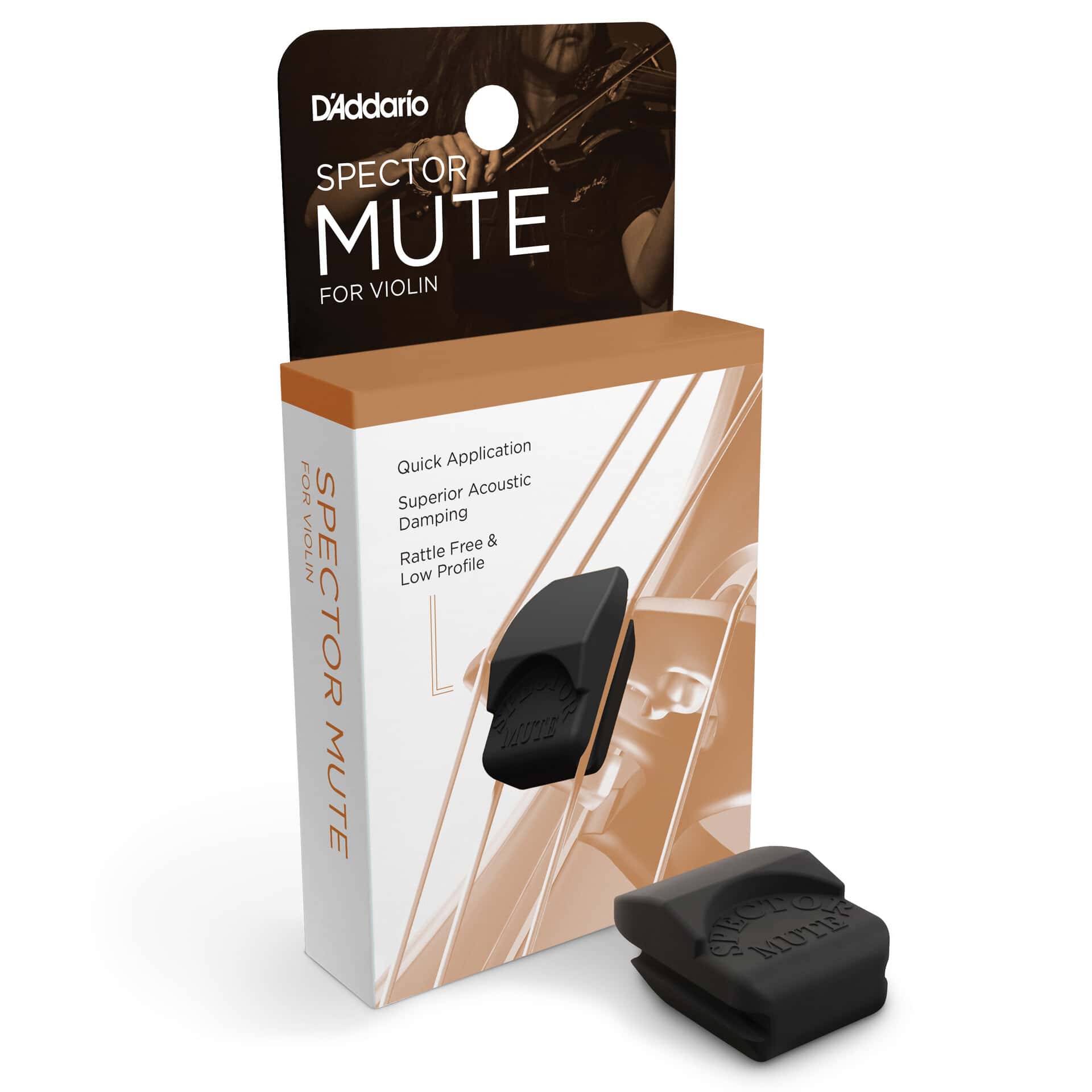D’Addario Spector Violin Mute Black 2
