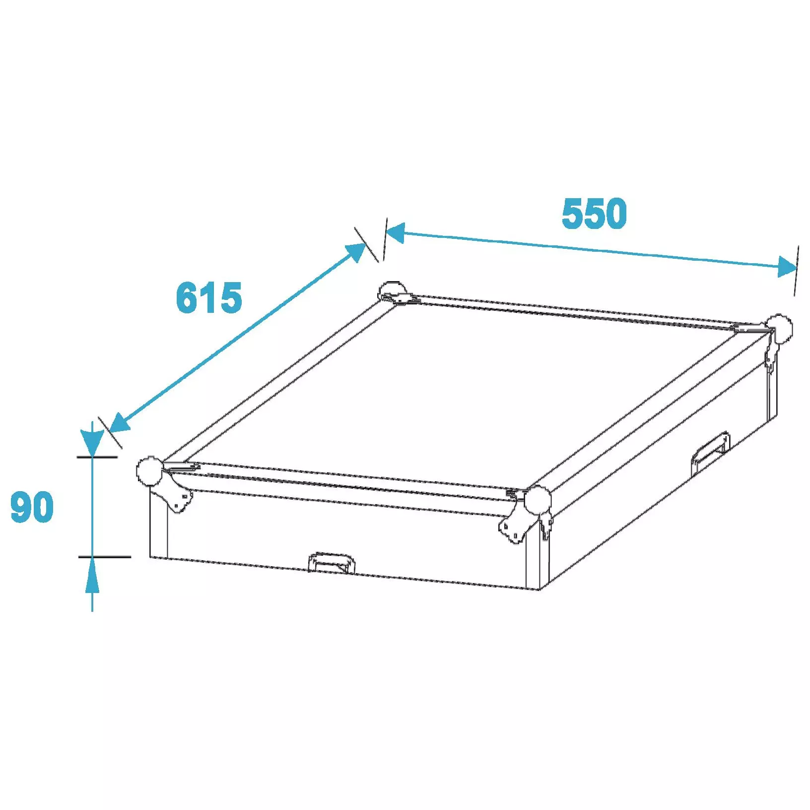 Roadinger Spezial-Kombi-Case Profi, 6HE 3
