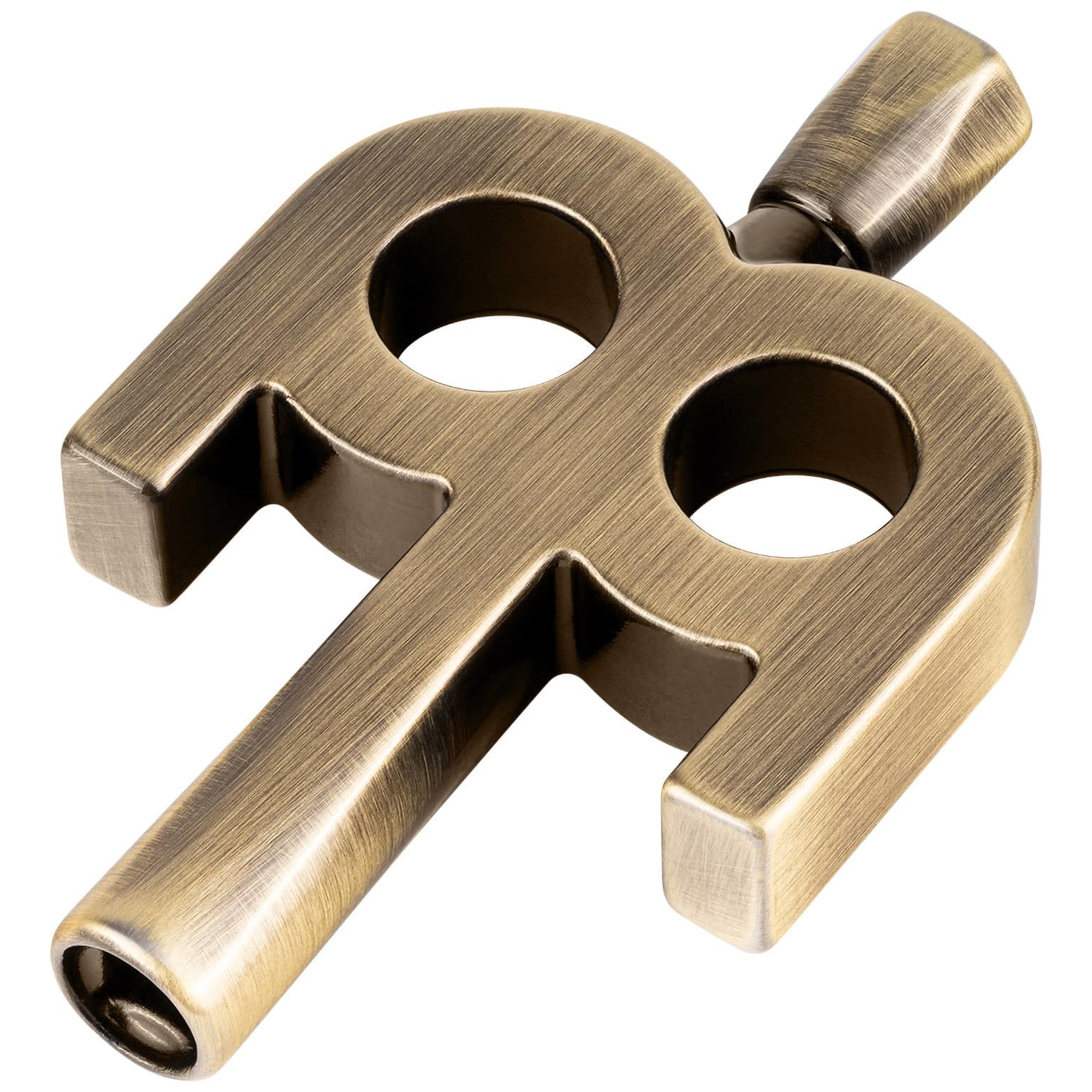 Meinl Stick Brush - Meinl Stick Brush SB510 Meinl Kinetic Drum Key, Antique Bronze Plate - 1