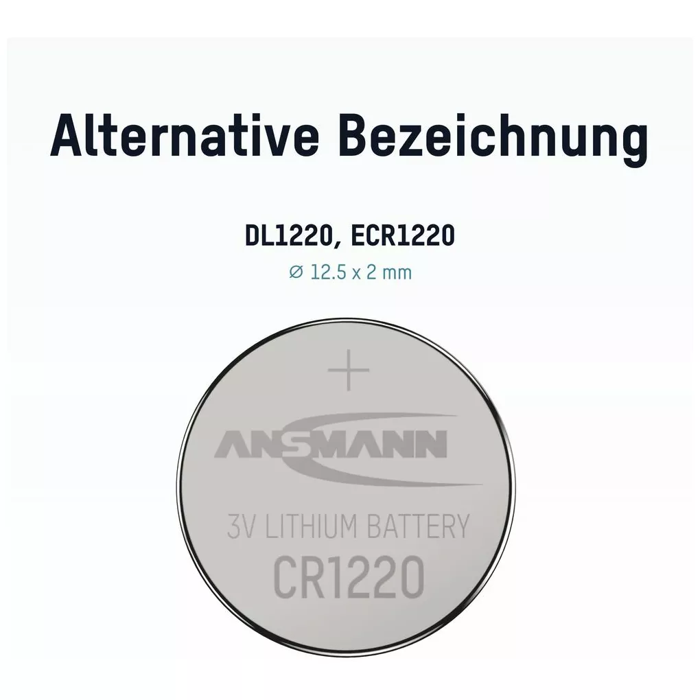 Ansmann Lithium Knopfzelle CR1220 1