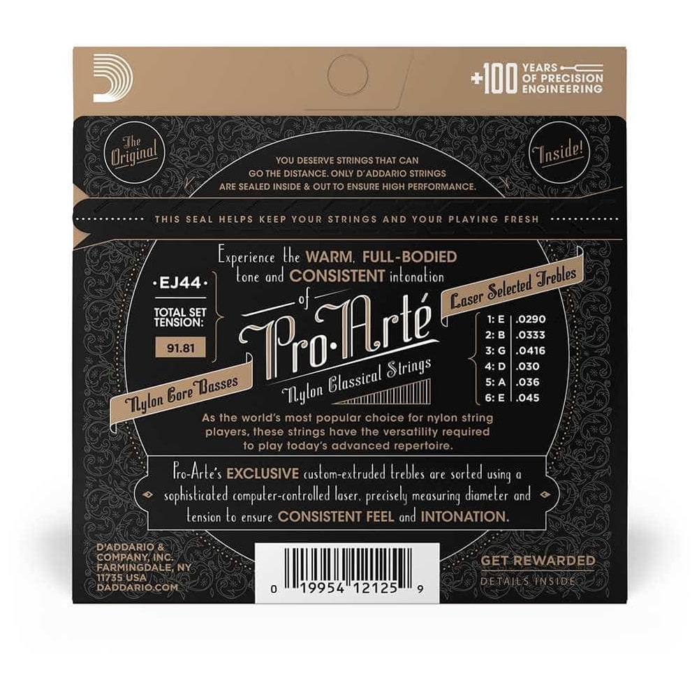 D’Addario - D’Addario EJ44 - ProArté Classical Nylon, Extra Hard Tension 029-045 - 2