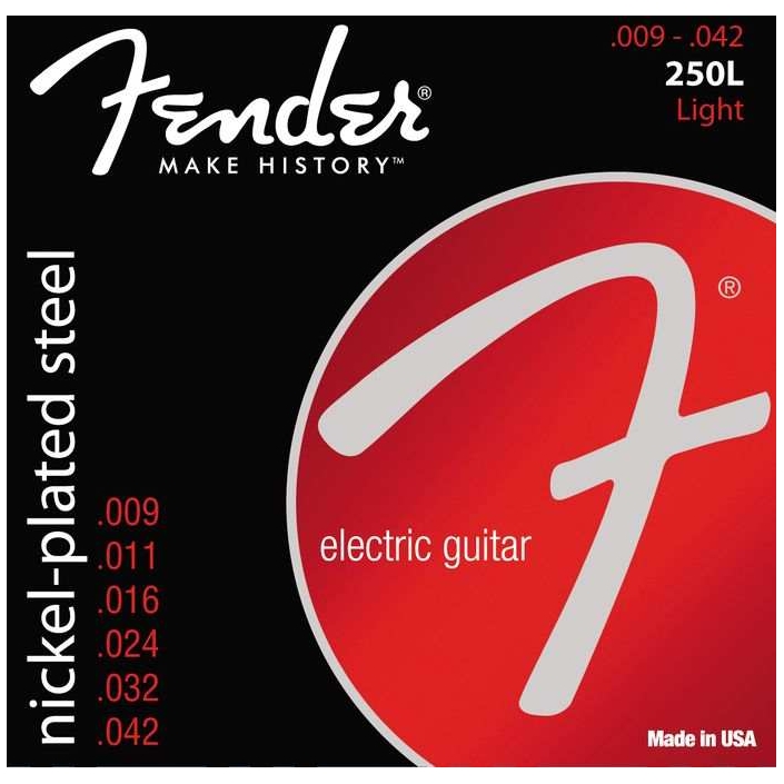 Fender - Fender 250L - Original 250s Nickel-Plated Steel 009-042 Ball End