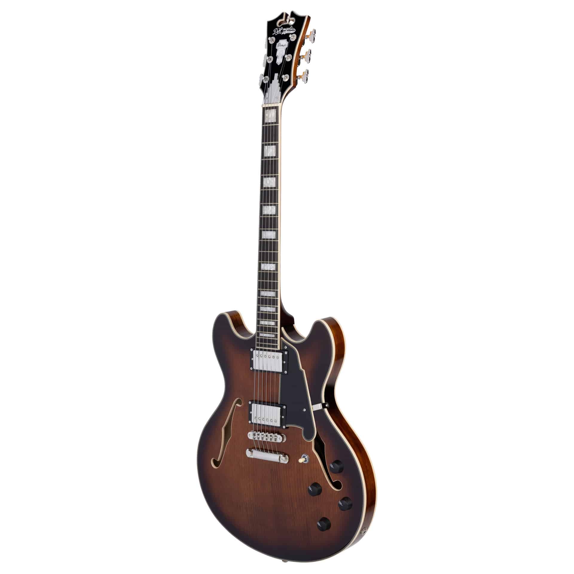 D’Angelico Guitars Premier DC Brown Burst 3