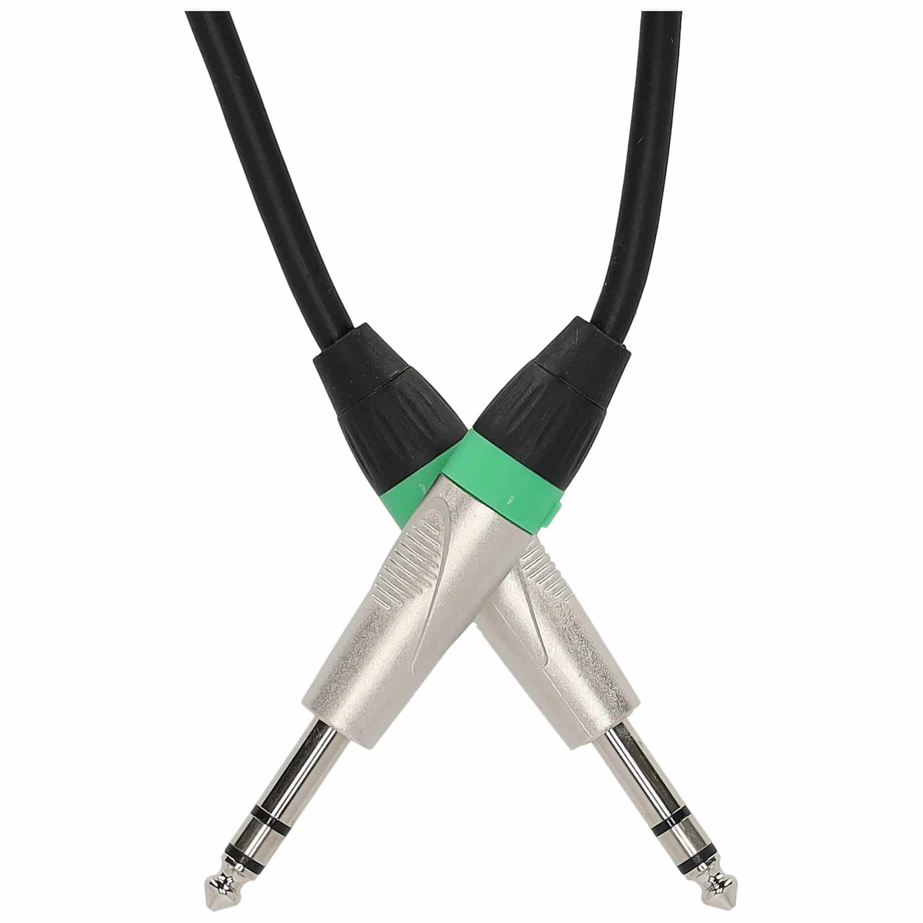 Klang Audiokabel, 1 Meter 6,3mm Klinke, stereo - 6,3mm Klinke, stereo 2