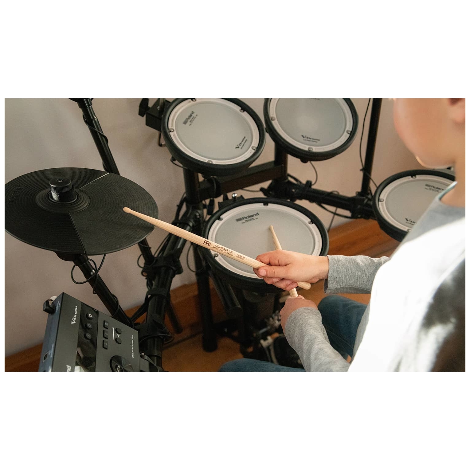 Meinl Stick Brush - Meinl Stick Brush Compact 13 Drumstick American Hickory - 2