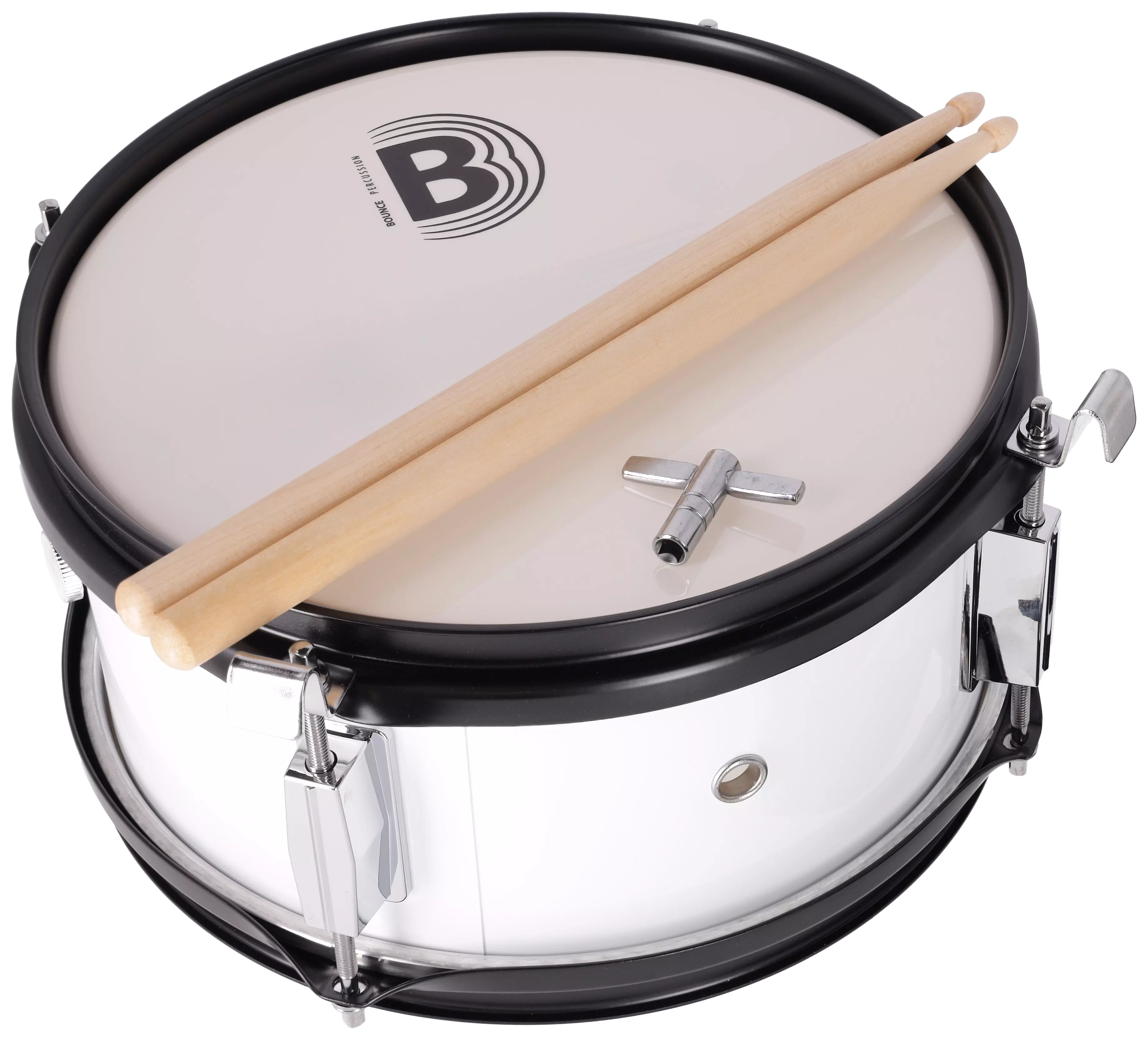 Bounce JMS-1 - Junior Marching Snare 10"x5" white 6