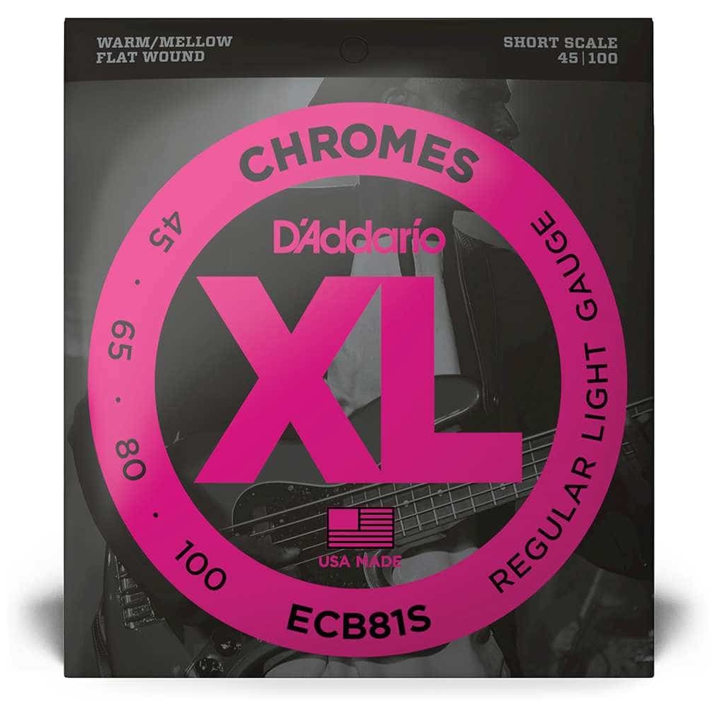 D’Addario - D’Addario ECB81S - XL Bass Chromes, Short Scale 45-100 - 1