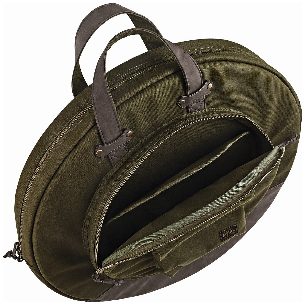 Image of Meinl cymbals mwc22gr 22 canvas collection cymbal bag  forrest green 10028395 2