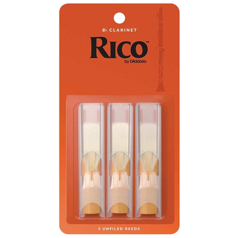 D’Addario Woodwinds - D’Addario Woodwinds Rico - Bb Klarinette 2,0 - 3er Pack - 1