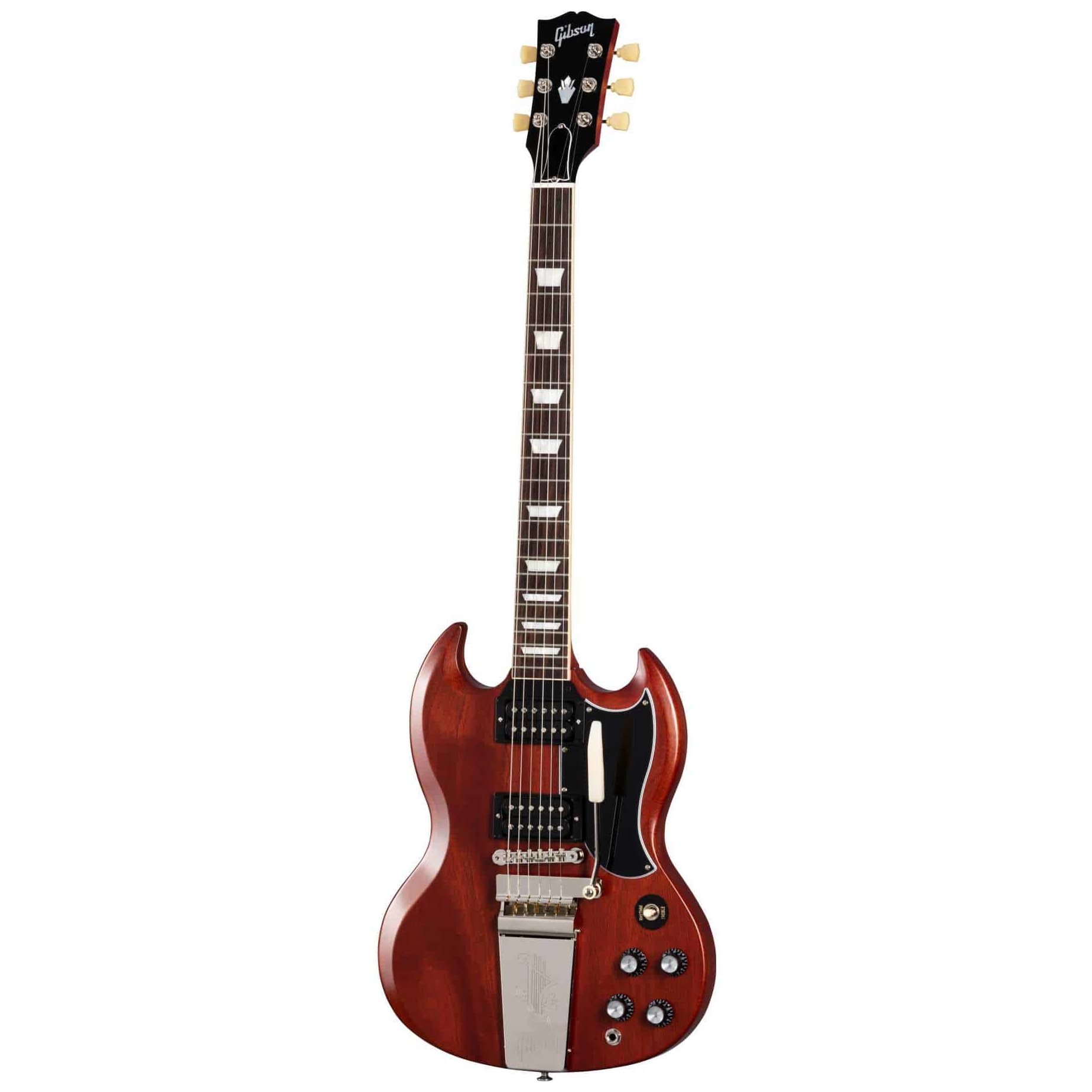 Image of Gibson sg standard 61 faded maestro vibrola vintage cherry 10028354 0