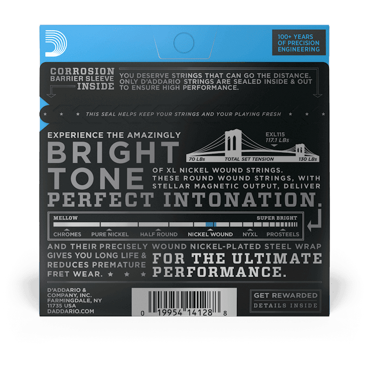 D’Addario - D’Addario EXL115 - XL Electric Nickel Wound 011-049 - 1