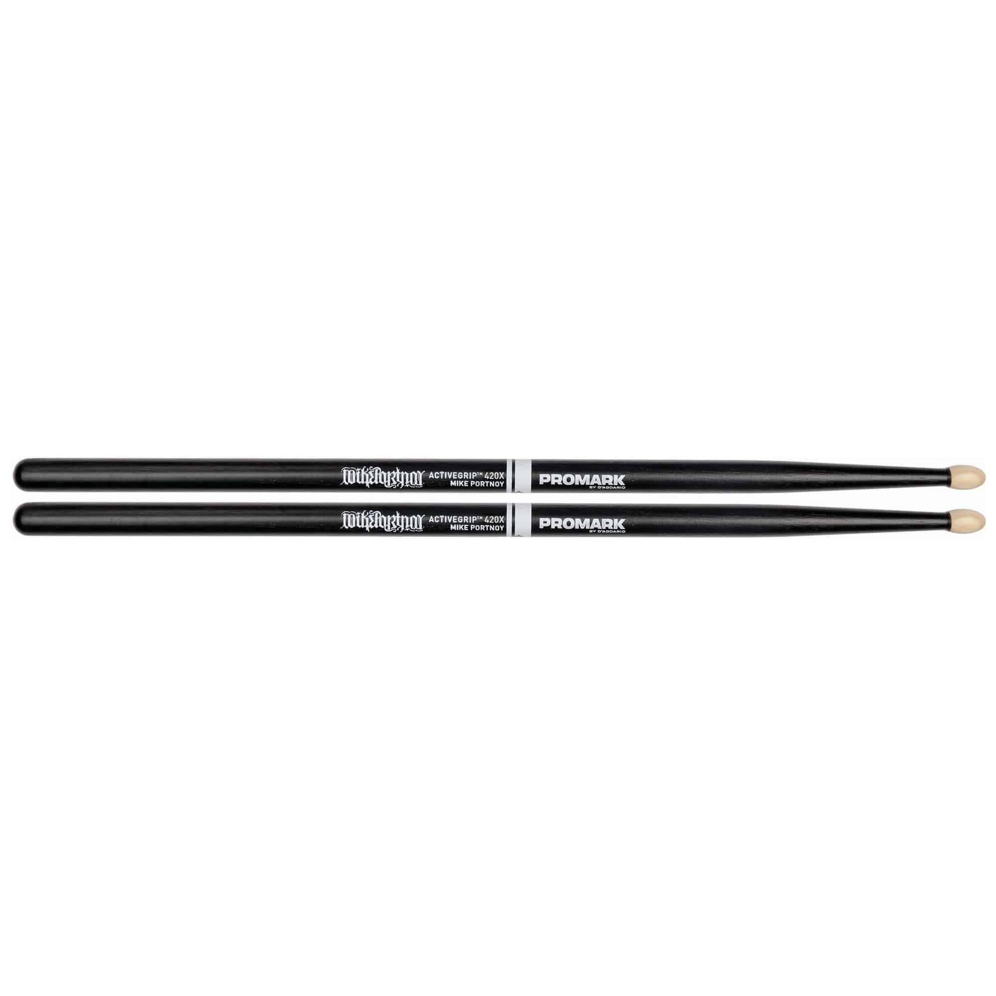 ProMark - ProMark 420X Mike Portnoy ActiveGrip - Hickory - Wood Tip (TXMP420XW-AG) - 1