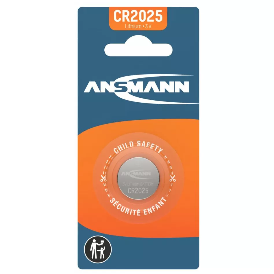 Ansmann Lithium Knopfzelle CR2025 2