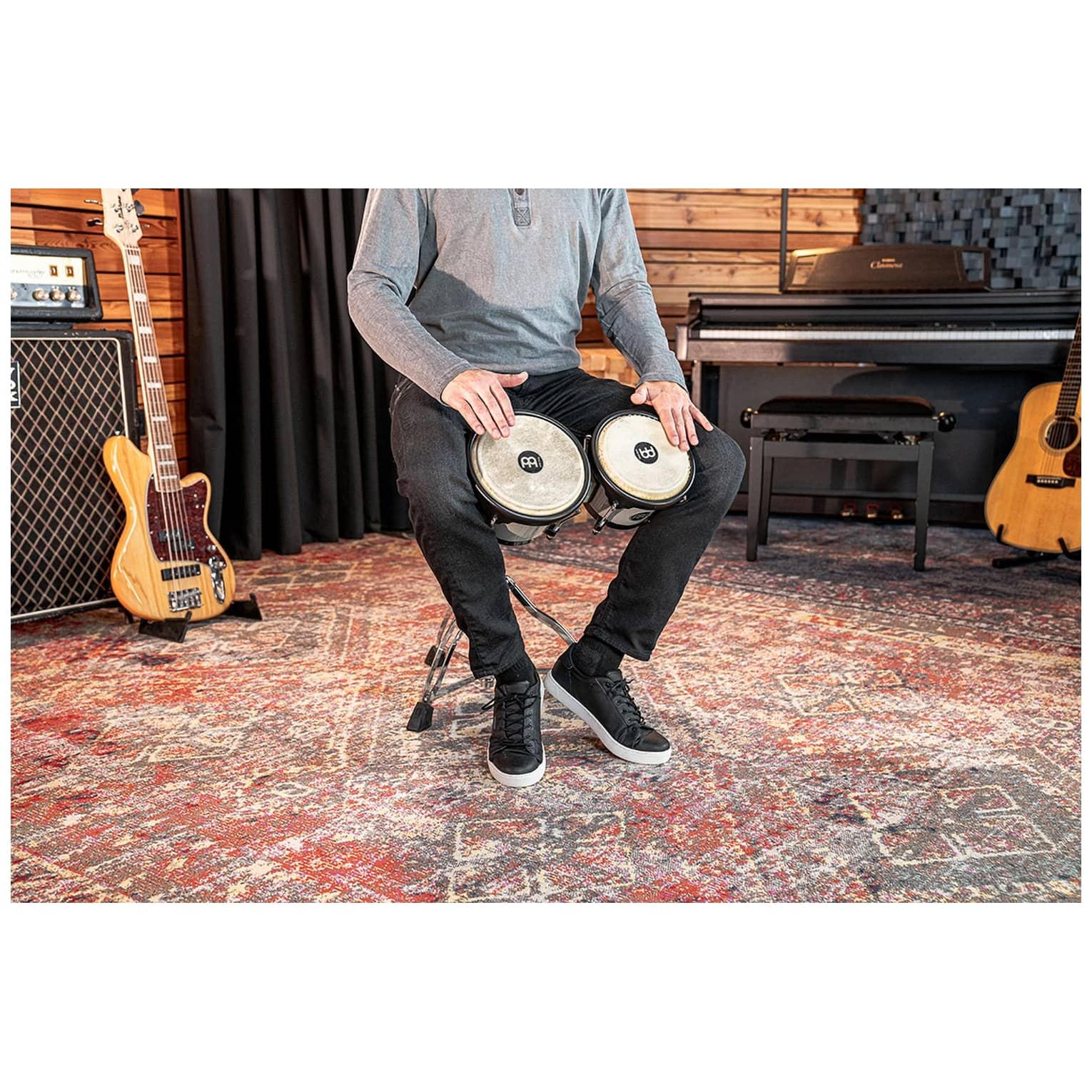 Meinl Percussion - Meinl Percussion HB50UG Journey Series Bongo, Ultimate Gray - 7