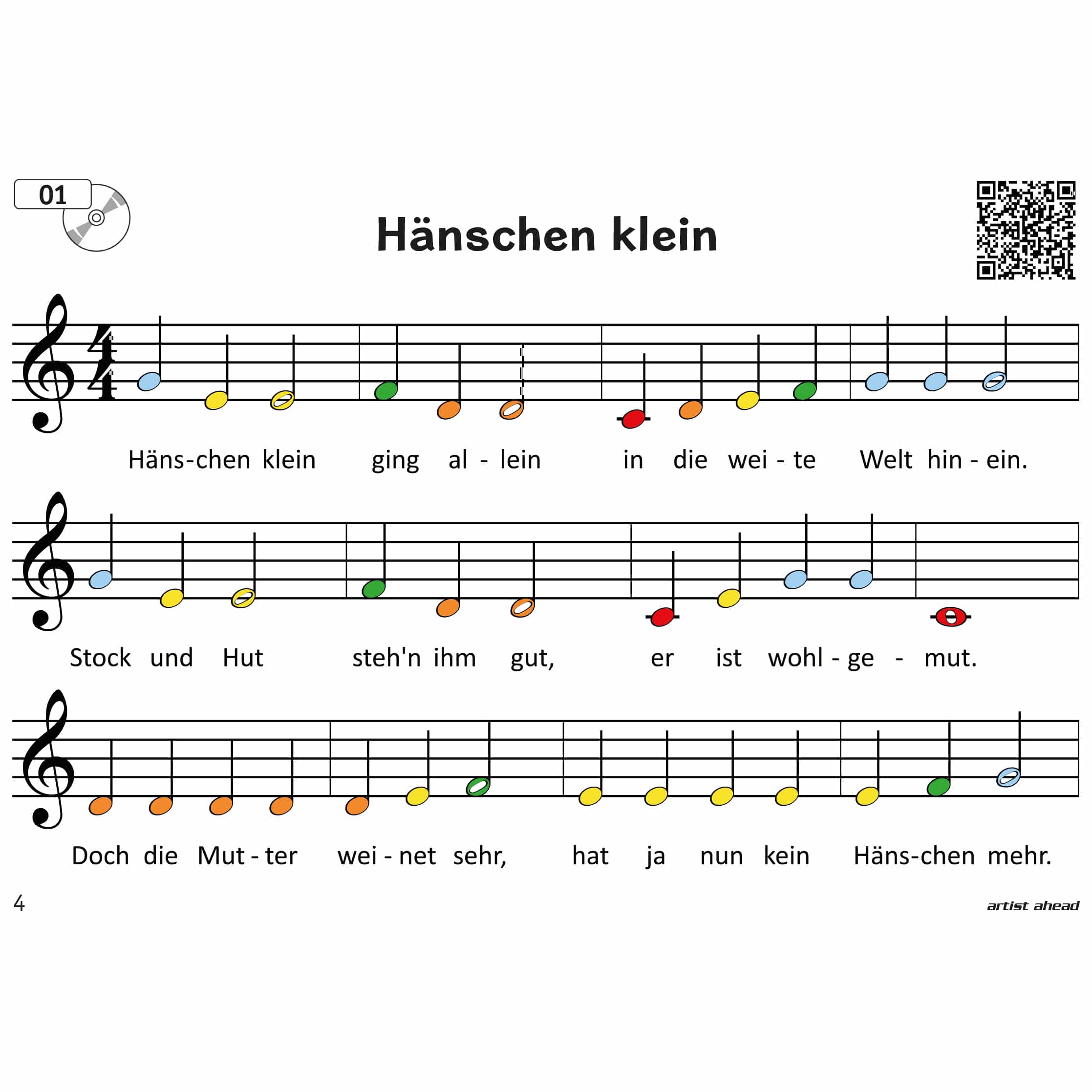 Artist Ahead Meine ersten bunten Klaviernoten! - Jens Rupp 4